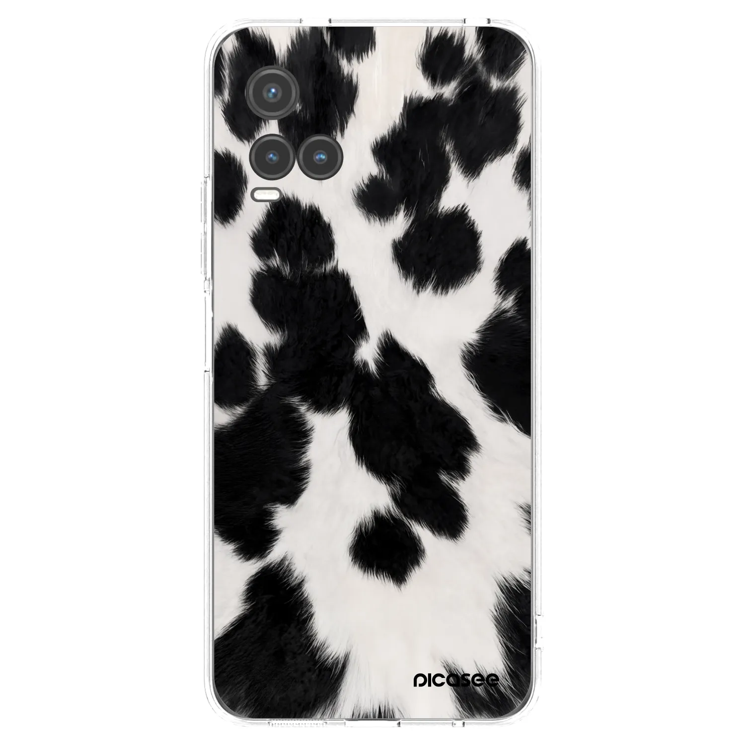 Picasee átlátszó szilikon tok az alábbi mobiltelefonokra Vivo Y33s - Black Moo