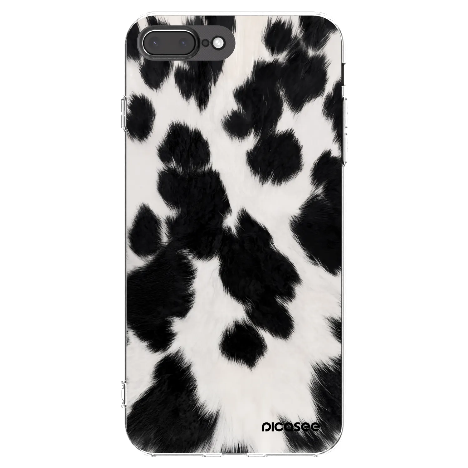 Picasee átlátszó szilikon tok az alábbi mobiltelefonokra Apple iPhone 7 Plus - Black Moo