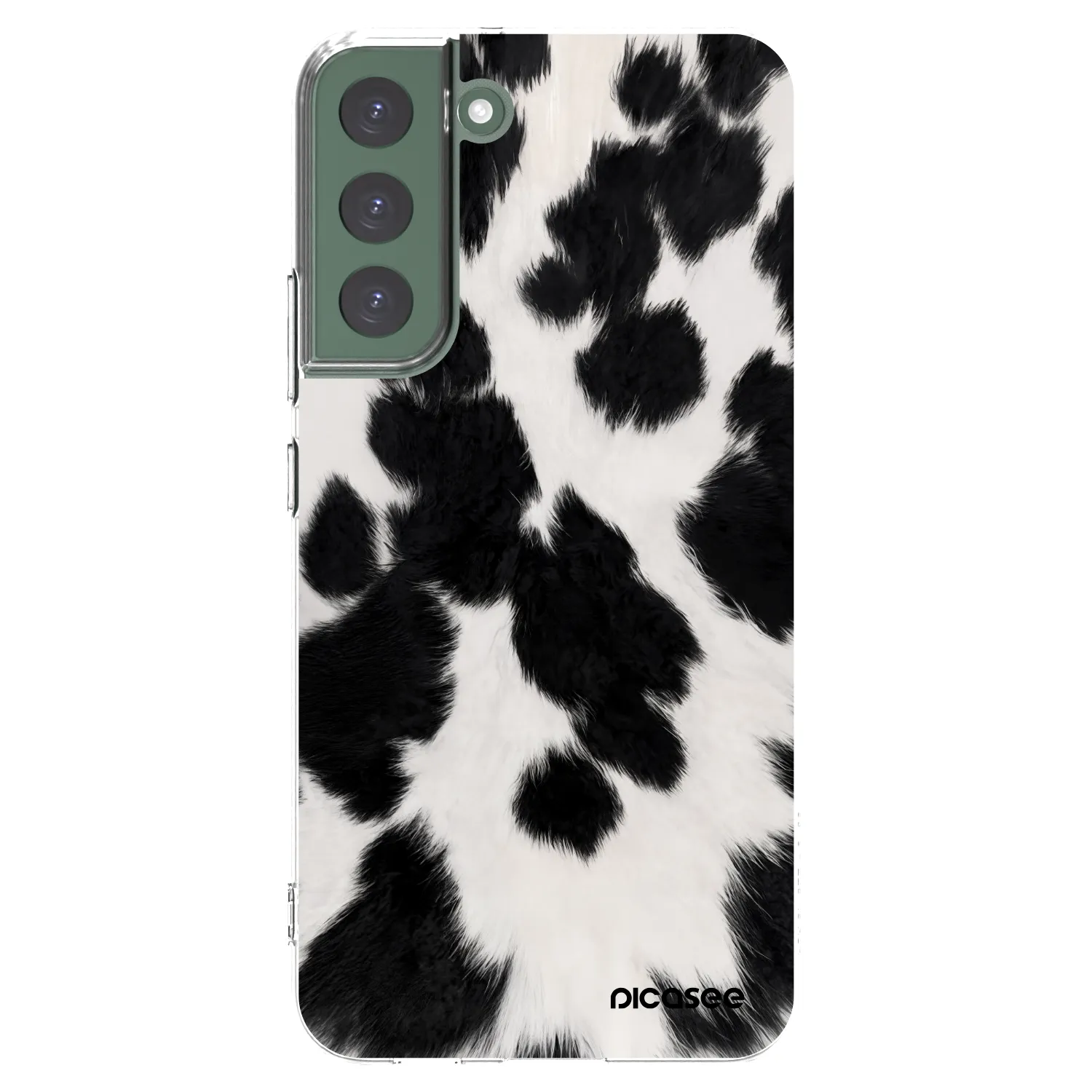 Picasee átlátszó szilikon tok az alábbi mobiltelefonokra Samsung Galaxy S22+ 5G - Black Moo