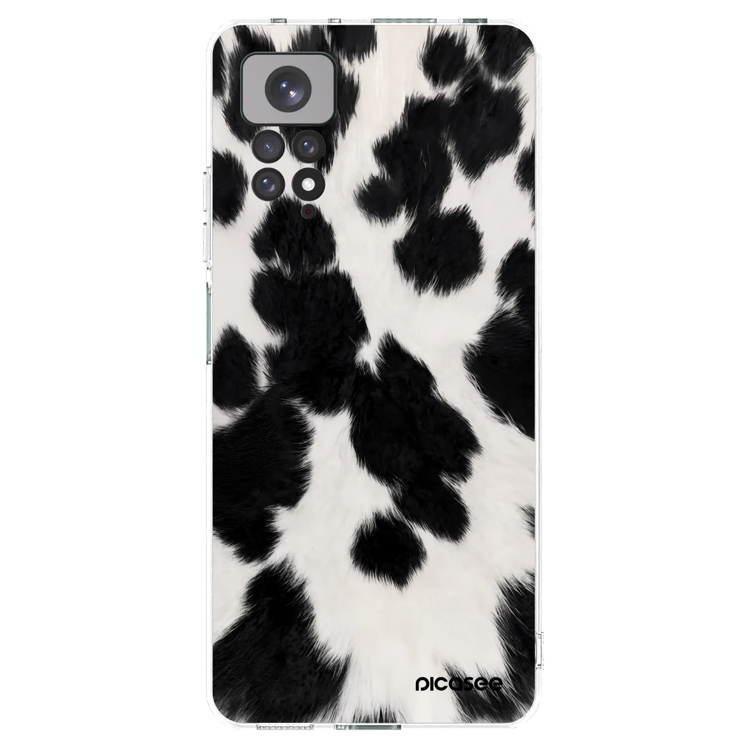 Picasee átlátszó szilikon tok az alábbi mobiltelefonokra Xiaomi Redmi Note 11 - Black Moo