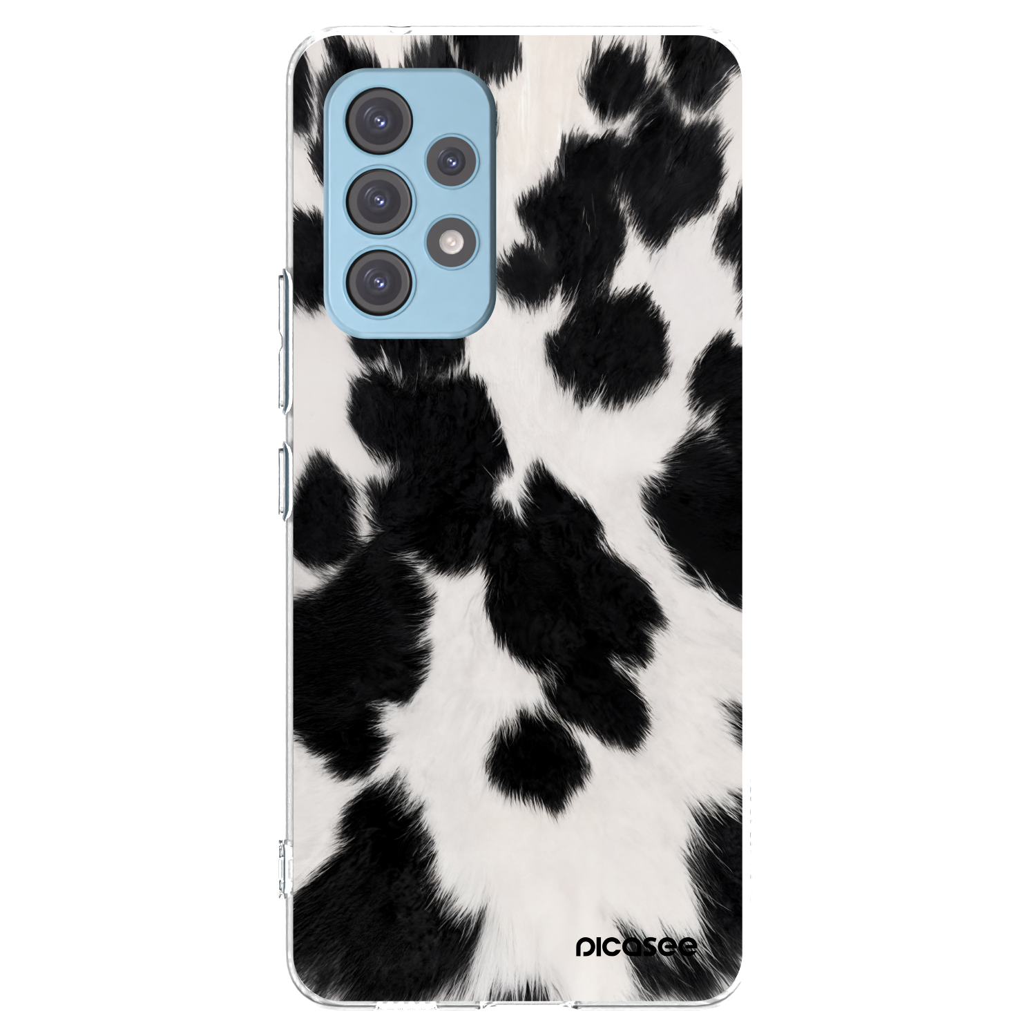 Picasee átlátszó szilikon tok az alábbi mobiltelefonokra Samsung Galaxy A53 5G A536 - Black Moo