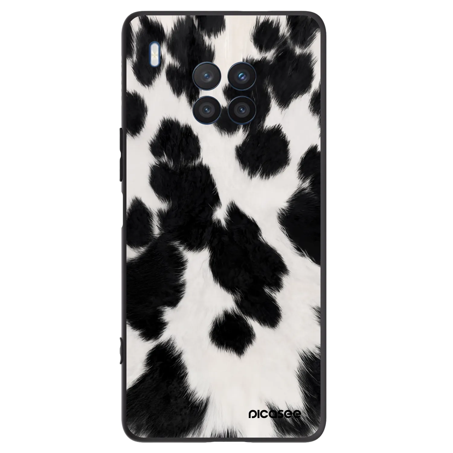 Picasee fekete szilikon tok az alábbi mobiltelefonokra Honor 50 Lite - Black Moo