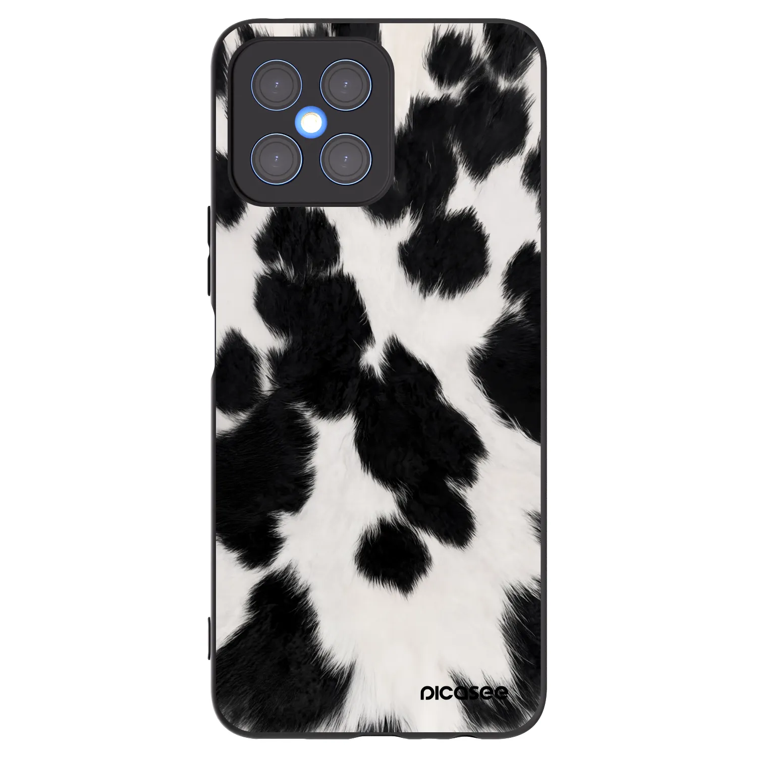 Picasee fekete szilikon tok az alábbi mobiltelefonokra Honor X8 4G - Black Moo