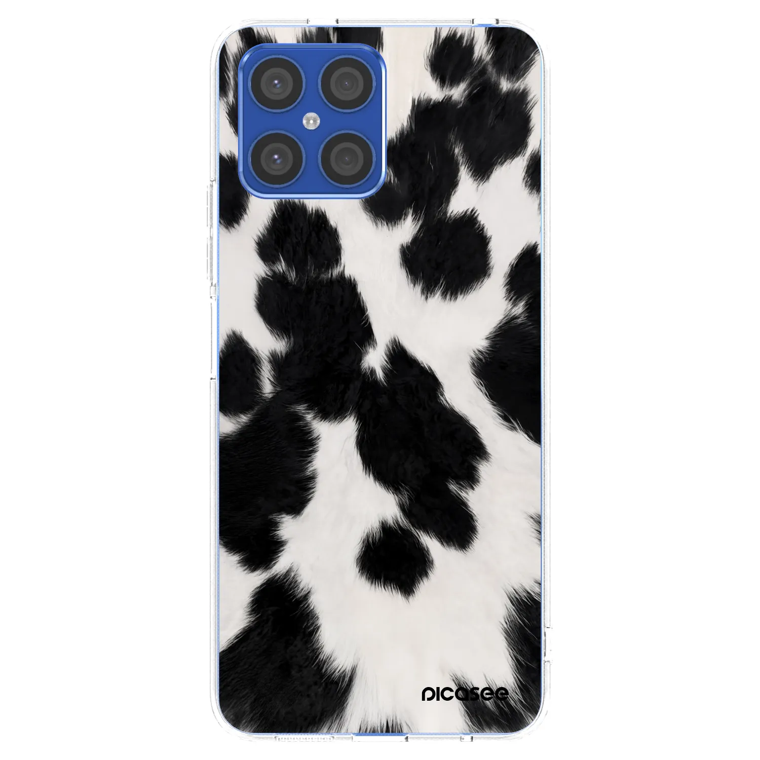 Picasee átlátszó szilikon tok az alábbi mobiltelefonokra Honor X8 4G - Black Moo