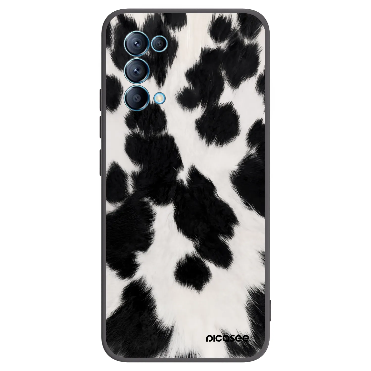 Picasee fekete szilikon tok az alábbi mobiltelefonokra OPPO Reno 5 5G - Black Moo