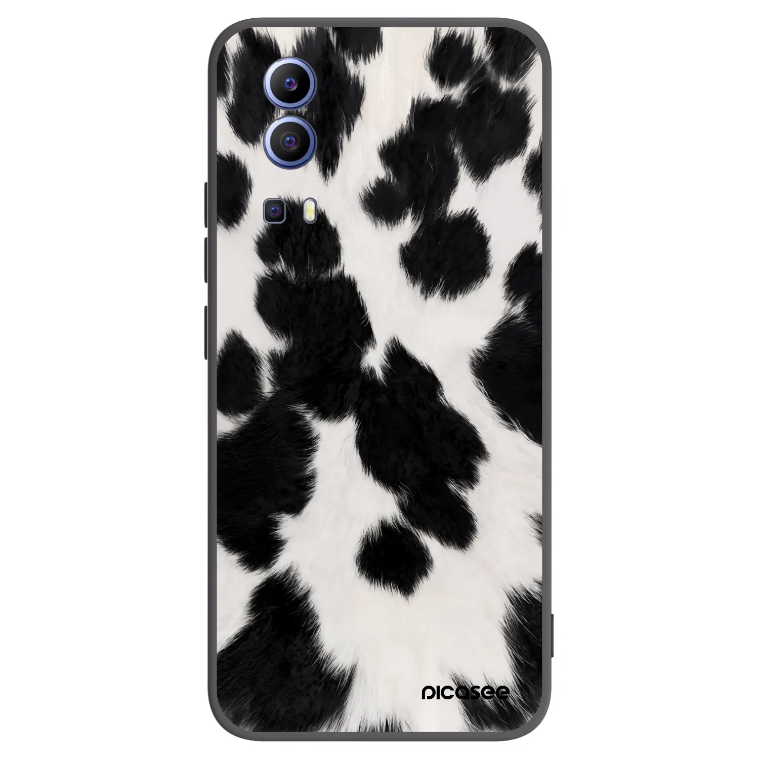 Picasee fekete szilikon tok az alábbi mobiltelefonokra Vivo Y52 5G - Black Moo
