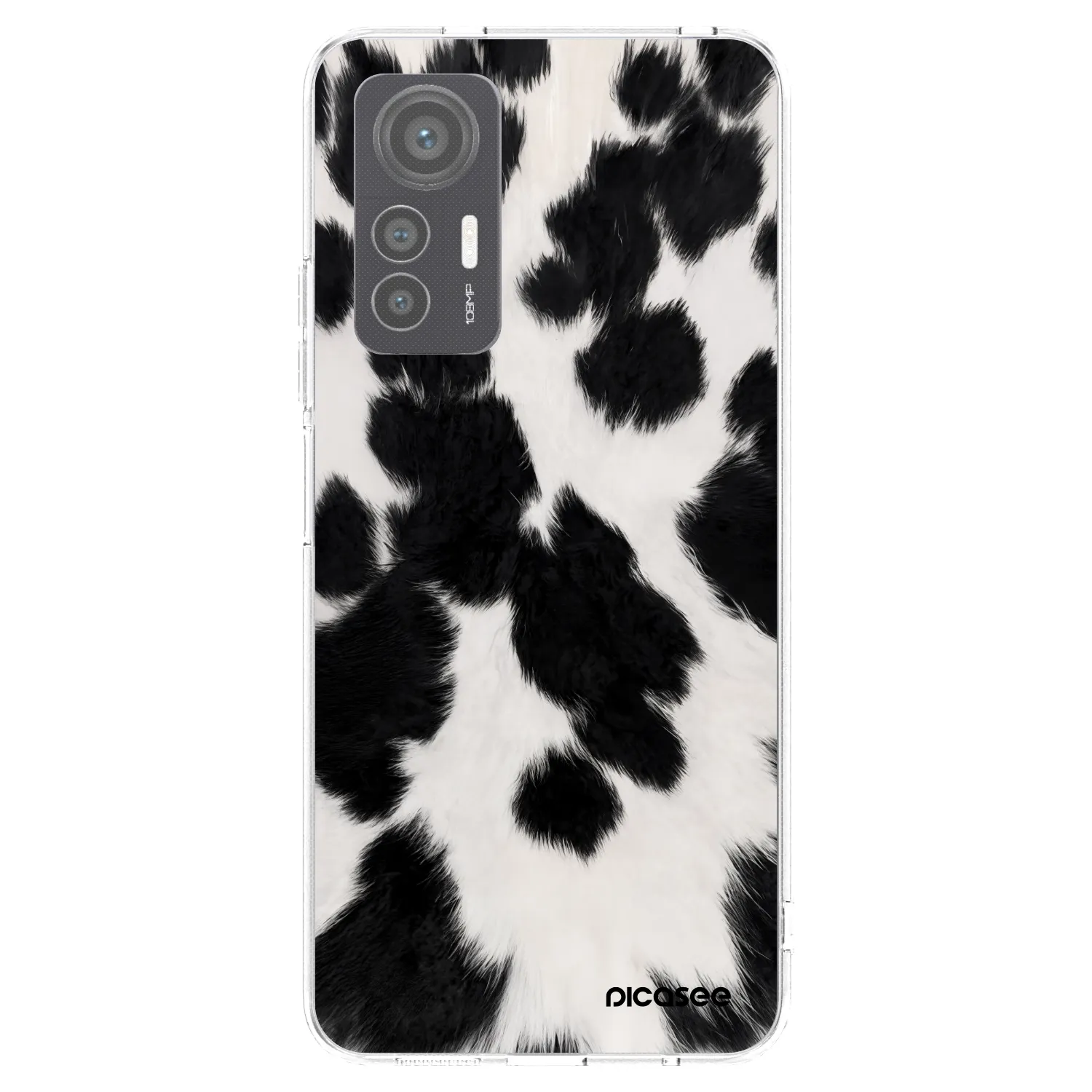 Picasee átlátszó szilikon tok az alábbi mobiltelefonokra Xiaomi 12 Lite - Black Moo