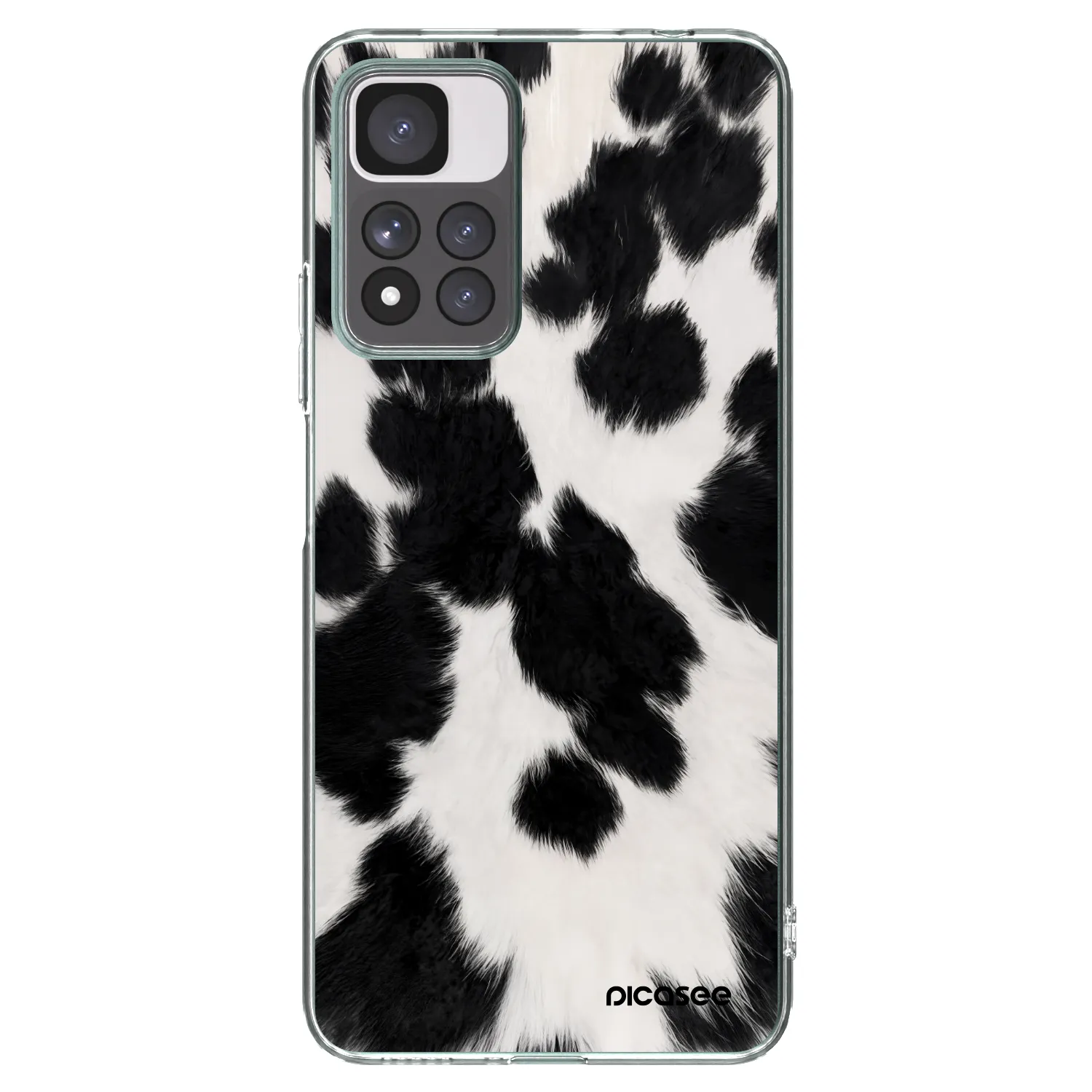 Picasee átlátszó szilikon tok az alábbi mobiltelefonokra Xiaomi Redmi Note 11 Pro+ 5G - Black Moo