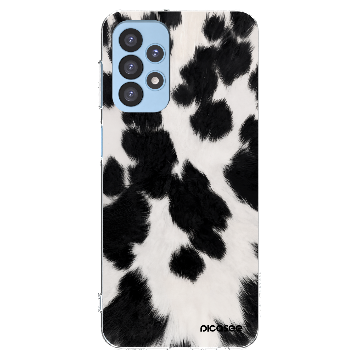 Picasee átlátszó szilikon tok az alábbi mobiltelefonokra Samsung Galaxy A23 A235F 4G - Black Moo