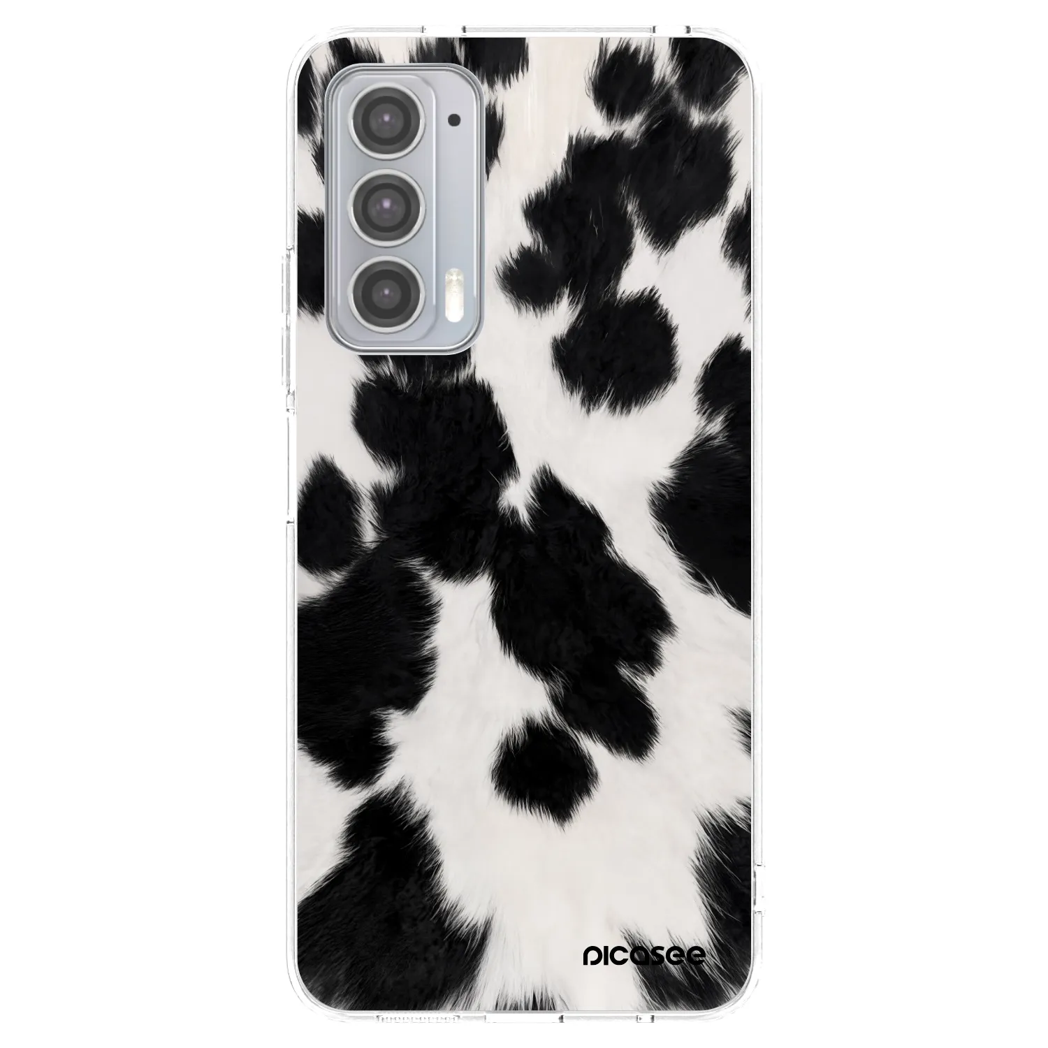 Picasee átlátszó szilikon tok az alábbi mobiltelefonokra Motorola Edge 20 - Black Moo