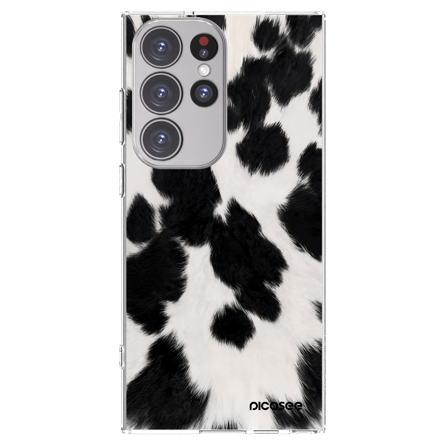 Picasee átlátszó szilikon tok az alábbi mobiltelefonokra Samsung Galaxy S23 Ultra 5G - Black Moo
