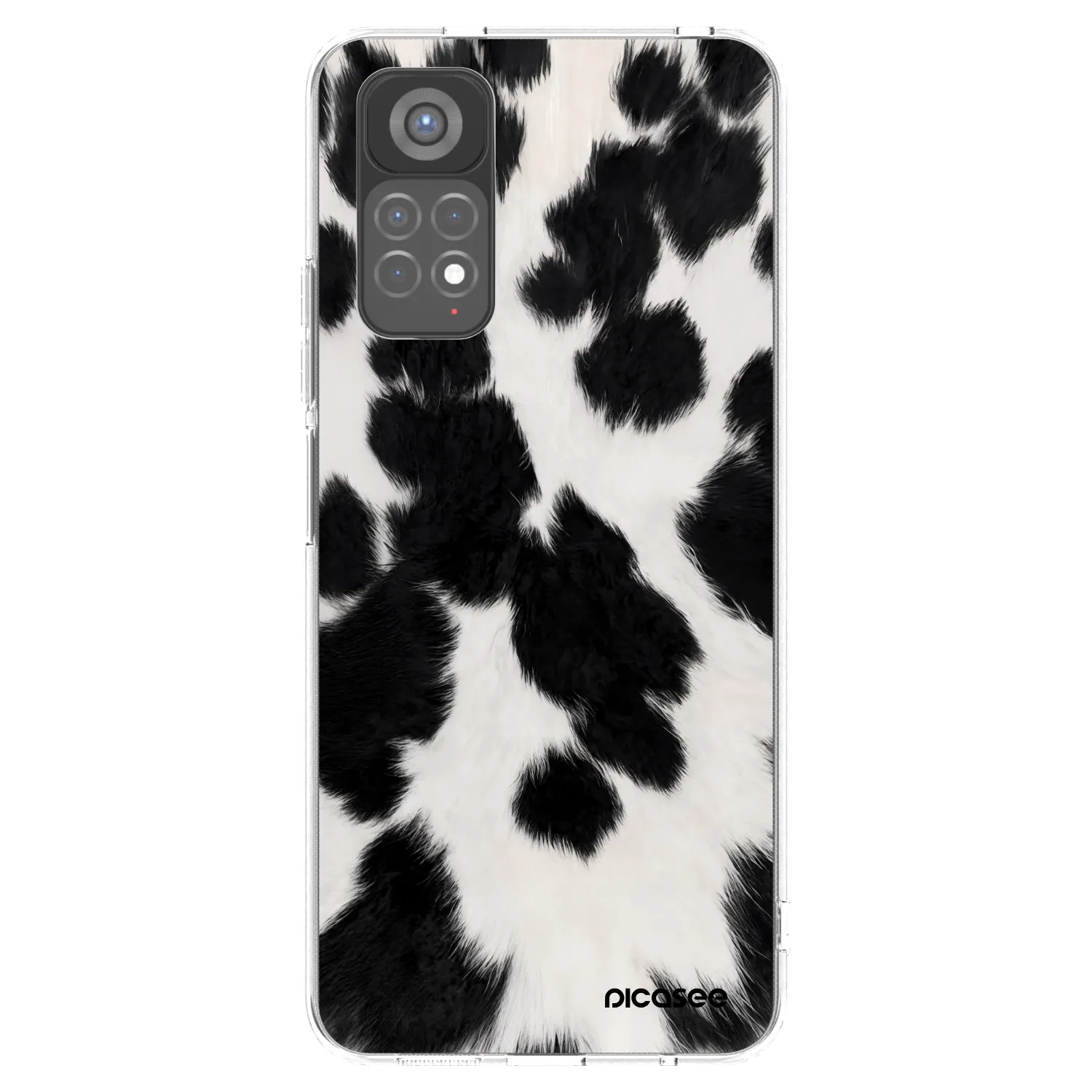 Picasee átlátszó szilikon tok az alábbi mobiltelefonokra Xiaomi Redmi Note 11S 5G - Black Moo
