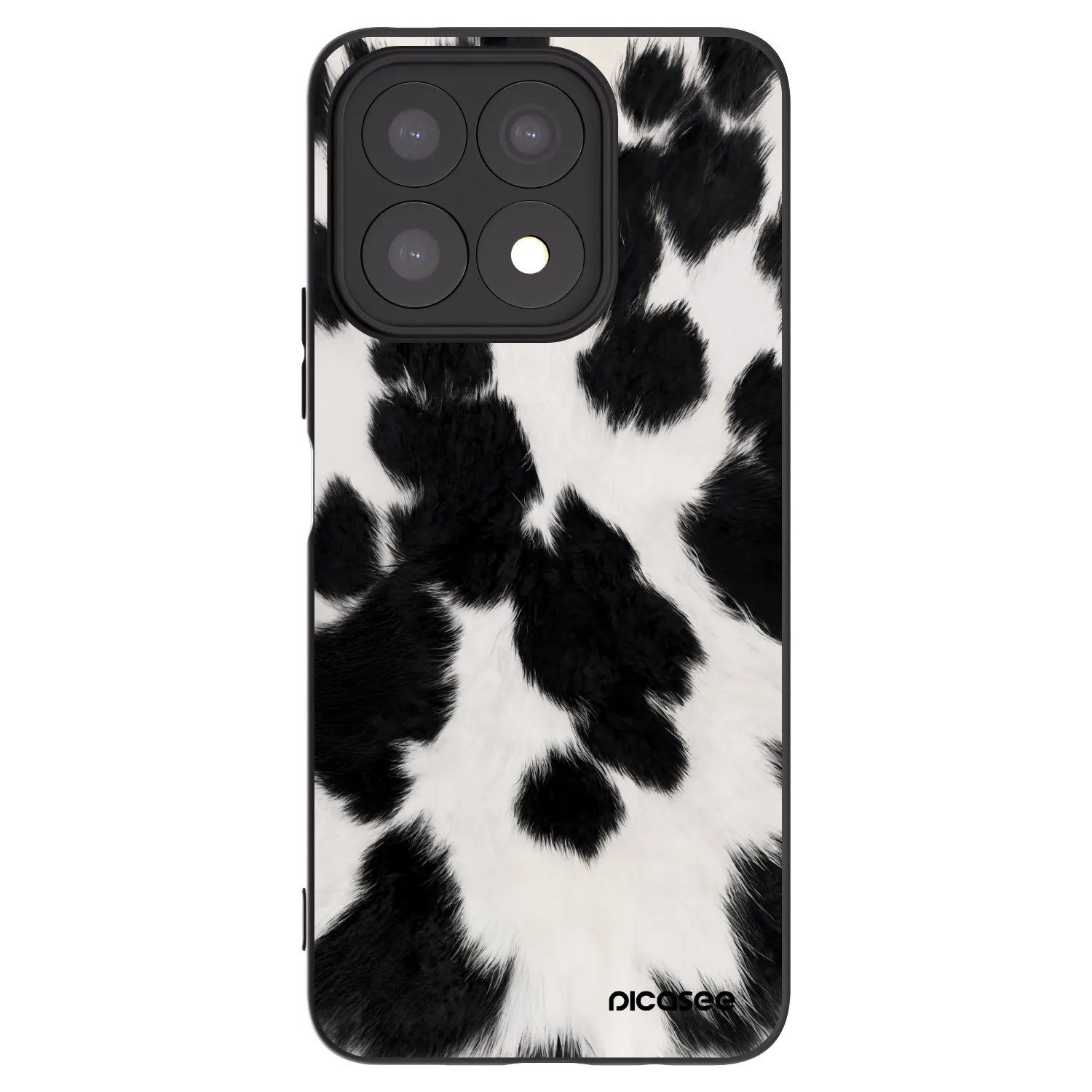 Picasee fekete szilikon tok az alábbi mobiltelefonokra Honor X8a - Black Moo