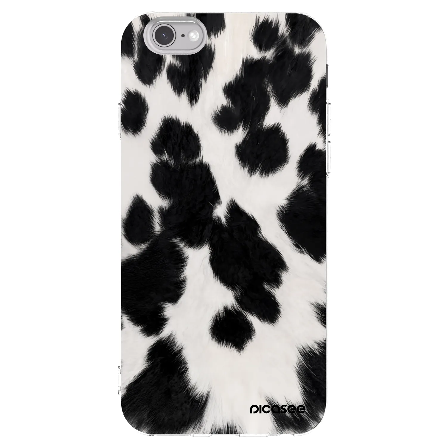 Picasee átlátszó szilikon tok az alábbi mobiltelefonokra Apple iPhone 6/6S - Black Moo