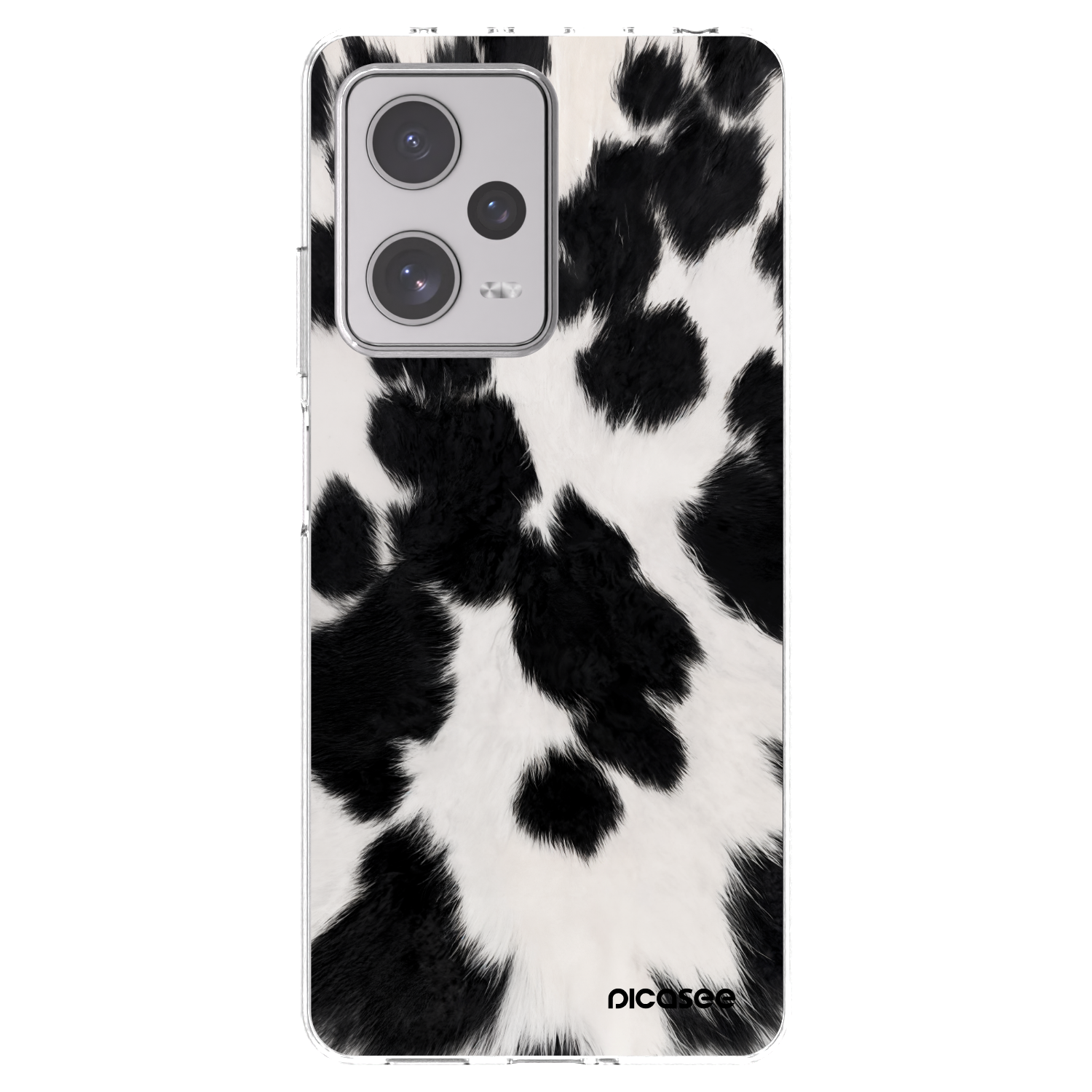 Picasee átlátszó szilikon tok az alábbi mobiltelefonokra Xiaomi Redmi Note 12 Pro+ 5G - Black Moo