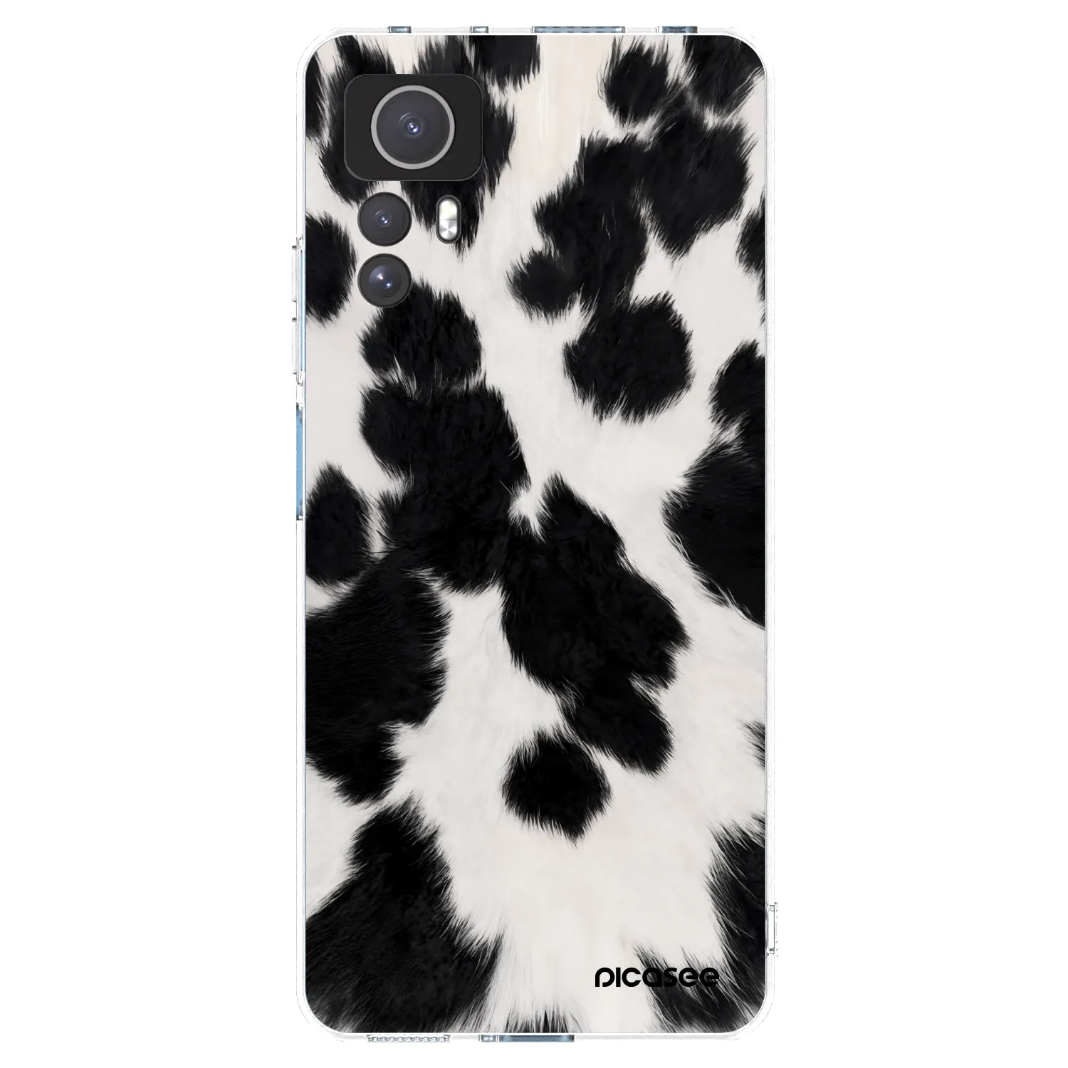 Picasee átlátszó szilikon tok az alábbi mobiltelefonokra Xiaomi Redmi Note 12S - Black Moo