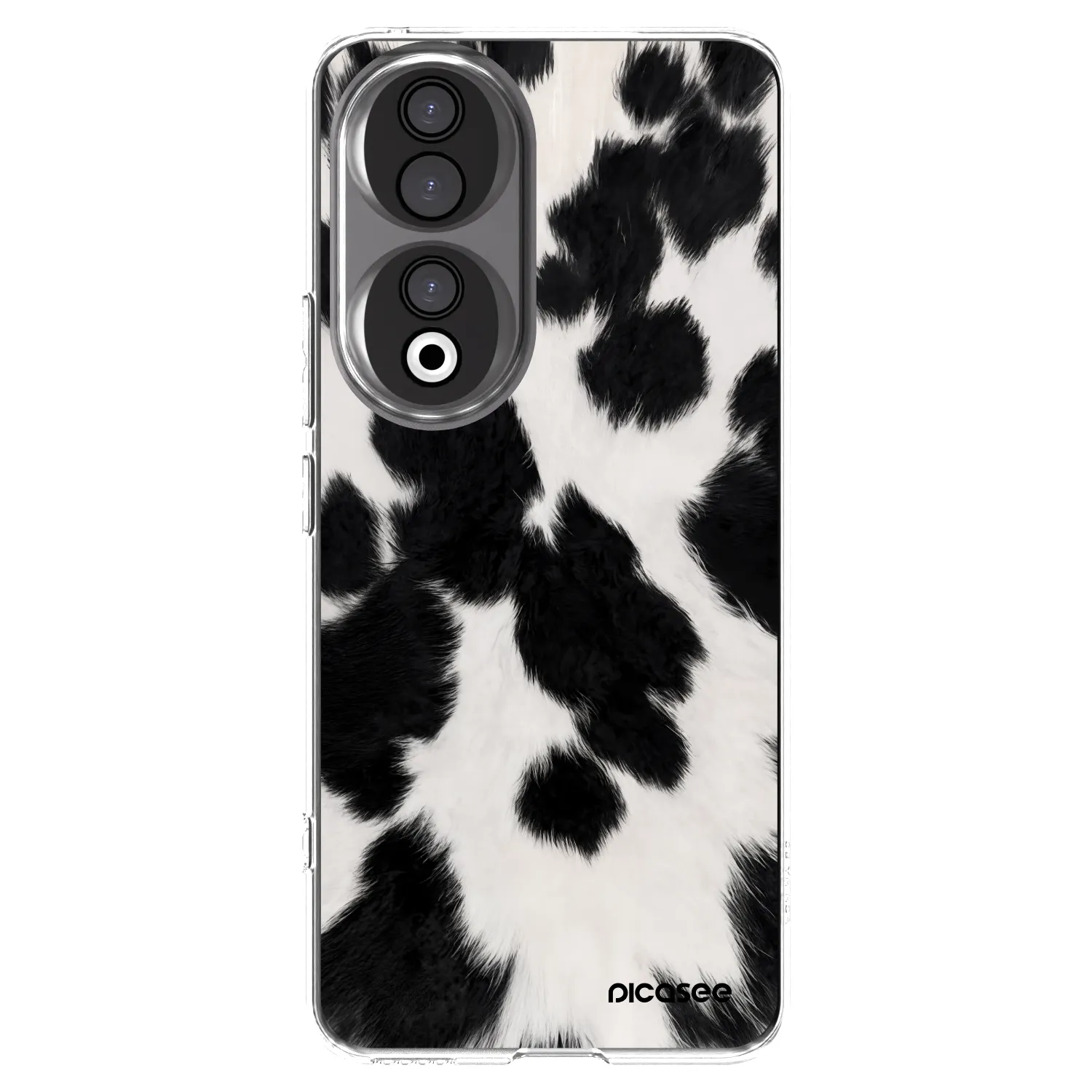Picasee átlátszó szilikon tok az alábbi mobiltelefonokra Honor 90 5G - Black Moo