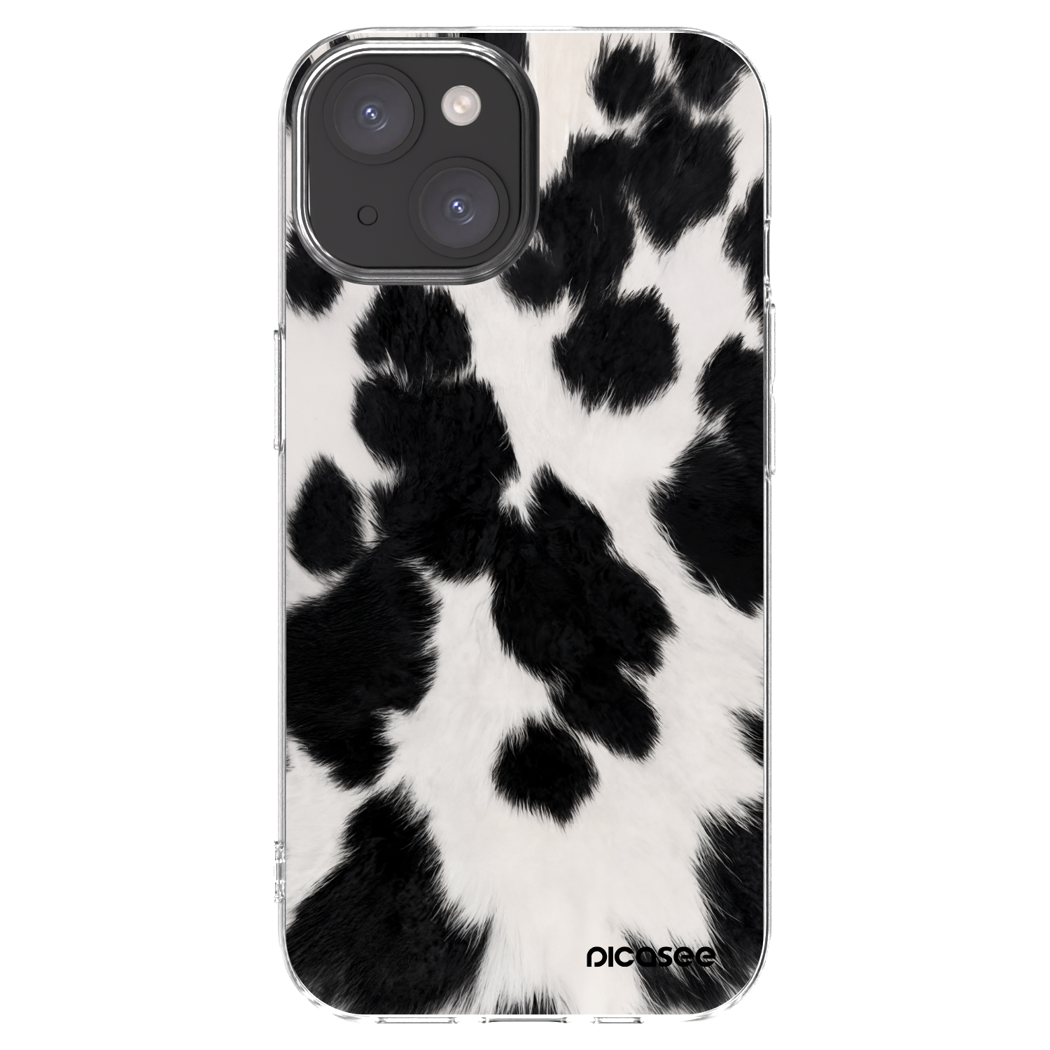 Picasee átlátszó szilikon tok az alábbi mobiltelefonokra Apple iPhone 15 - Black Moo