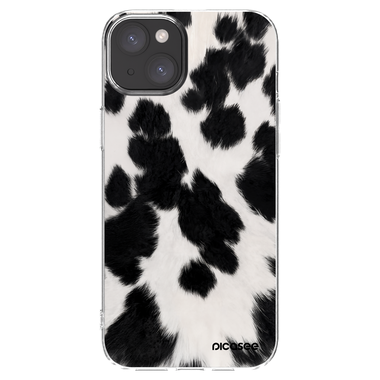 Picasee átlátszó szilikon tok az alábbi mobiltelefonokra Apple iPhone 15 Plus - Black Moo