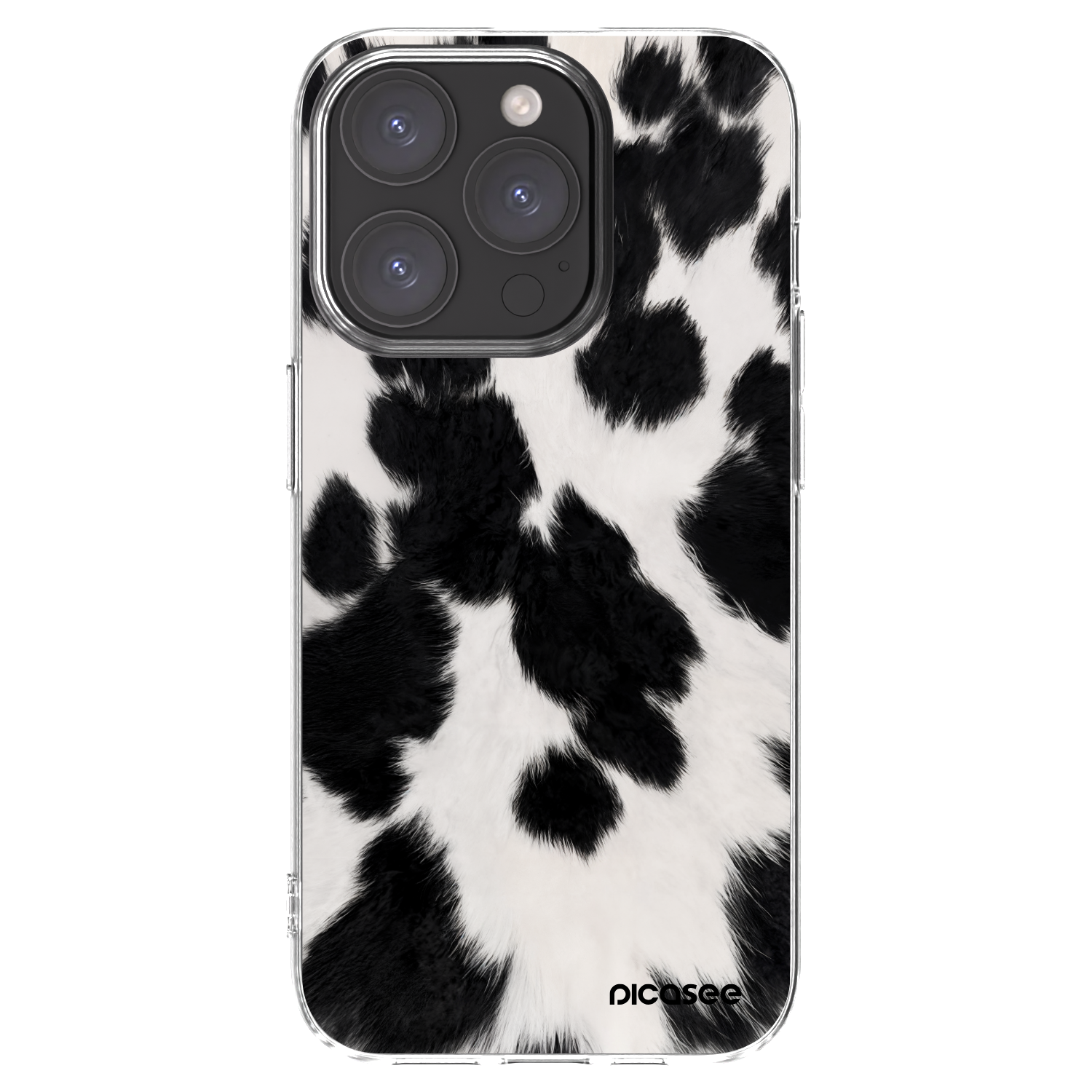 Picasee átlátszó szilikon tok az alábbi mobiltelefonokra Apple iPhone 15 Pro - Black Moo