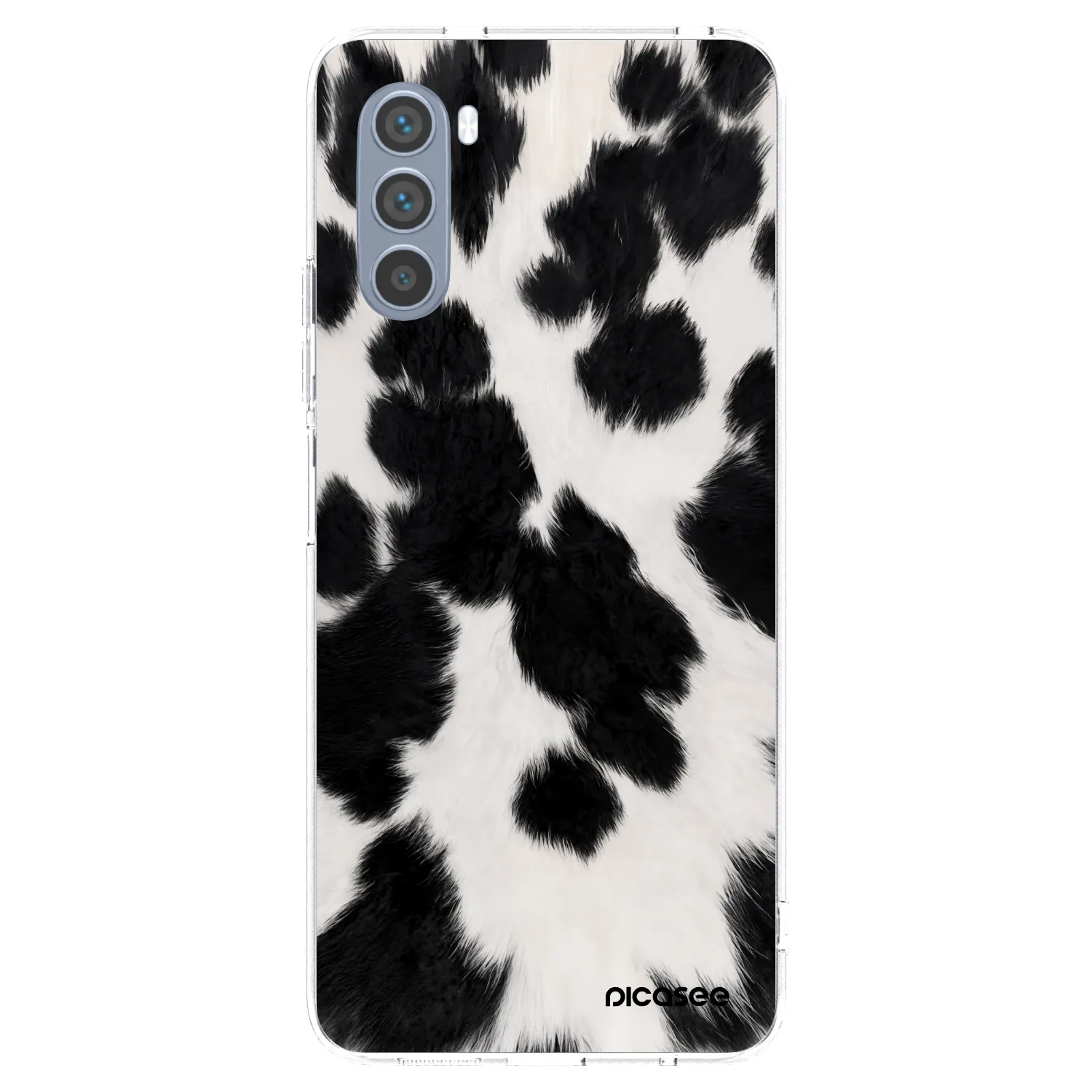 Picasee átlátszó szilikon tok az alábbi mobiltelefonokra Motorola Moto G62 - Black Moo