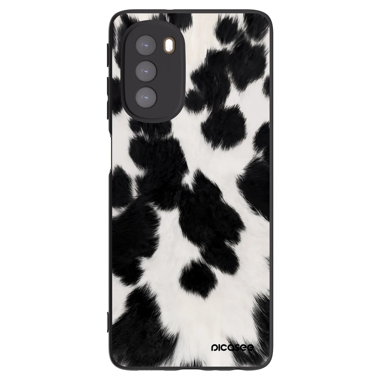 Picasee fekete szilikon tok az alábbi mobiltelefonokra Motorola Moto G51 - Black Moo