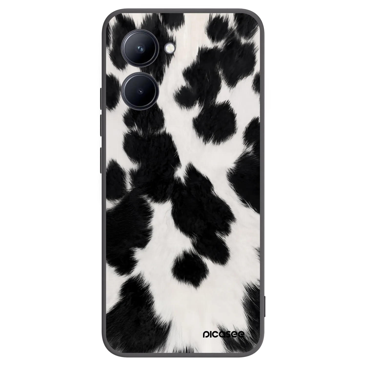 Picasee fekete szilikon tok az alábbi mobiltelefonokra Realme C33 (2023) - Black Moo