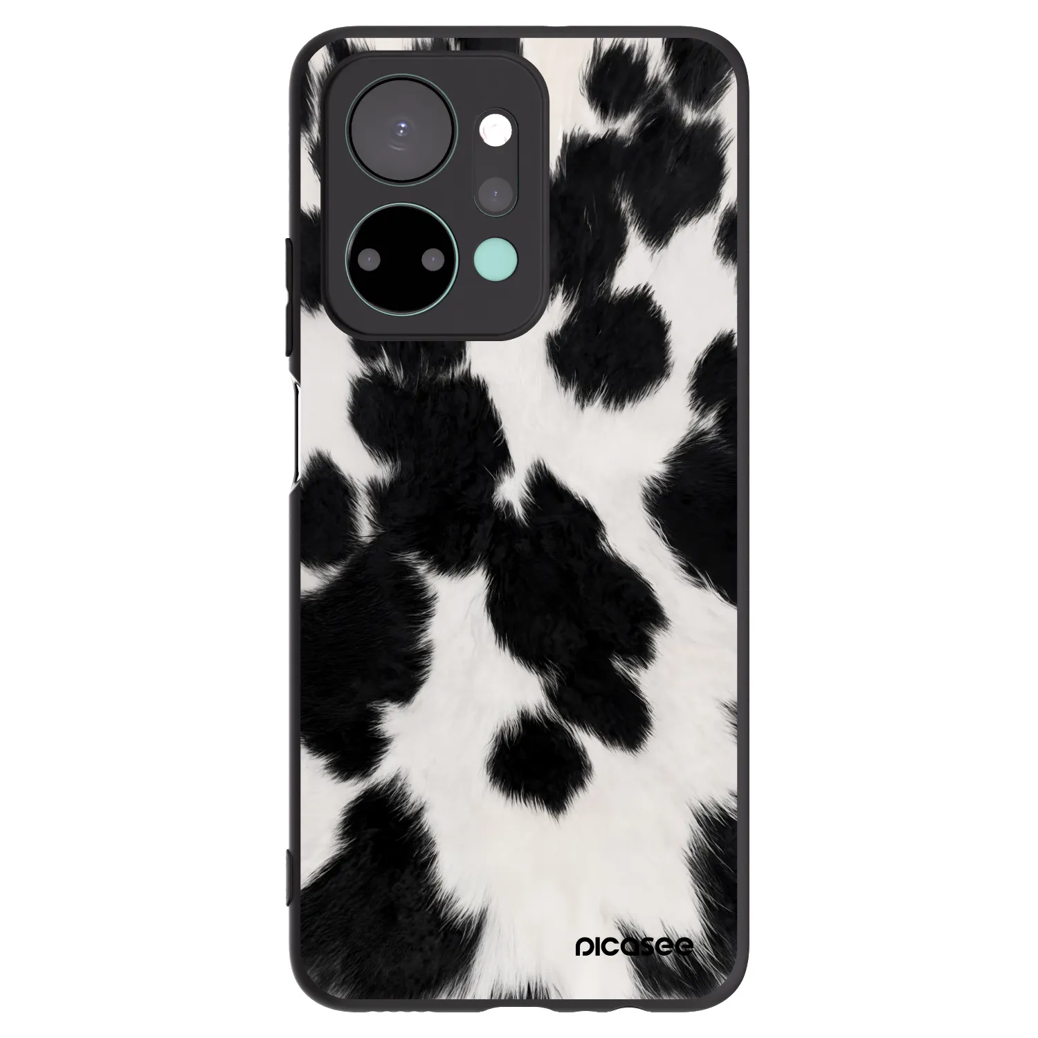 Picasee fekete szilikon tok az alábbi mobiltelefonokra Honor X7a - Black Moo