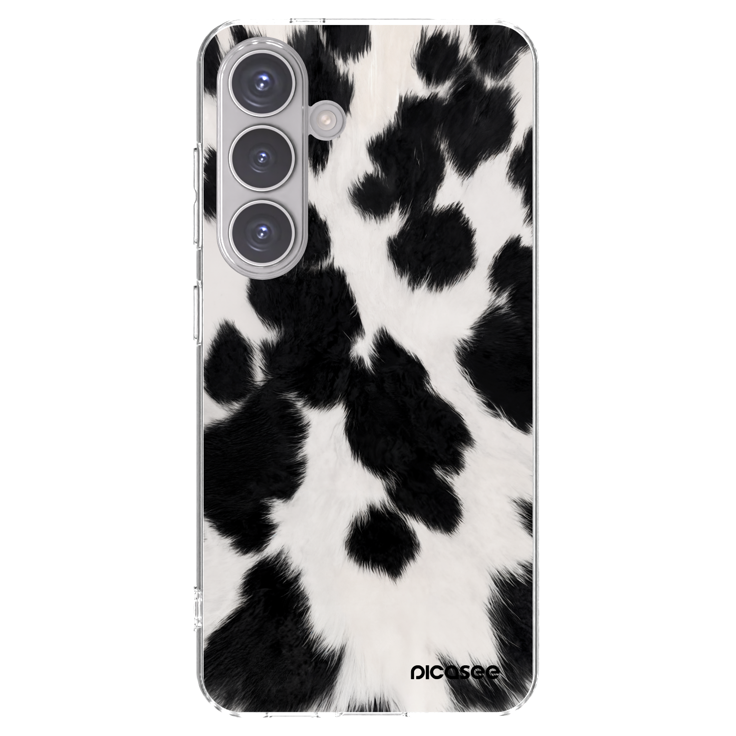 Picasee átlátszó szilikon tok az alábbi mobiltelefonokra Samsung Galaxy S24 S921B 5G - Black Moo