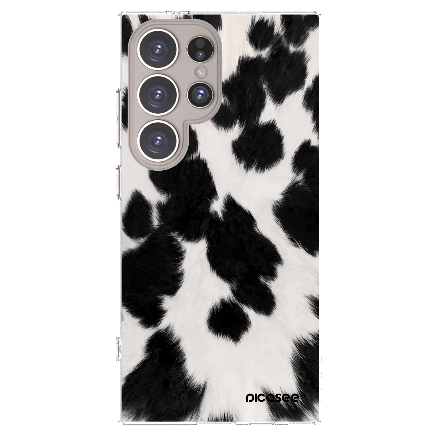 Picasee átlátszó szilikon tok az alábbi mobiltelefonokra Samsung Galaxy S24 Ultra S928B 5G - Black Moo
