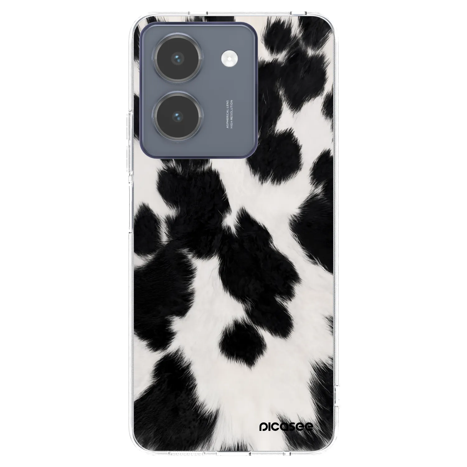 Picasee átlátszó szilikon tok az alábbi mobiltelefonokra Vivo Y36 4G - Black Moo