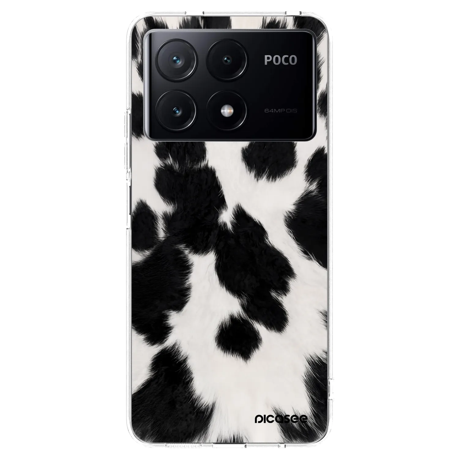 Picasee átlátszó szilikon tok az alábbi mobiltelefonokra Xiaomi Poco X6 Pro - Black Moo