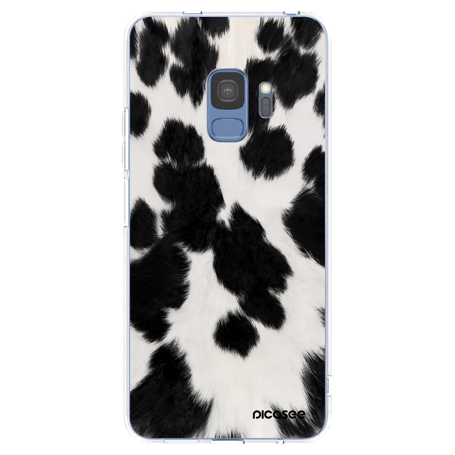Picasee átlátszó szilikon tok az alábbi mobiltelefonokra Samsung Galaxy S9 G960F - Black Moo