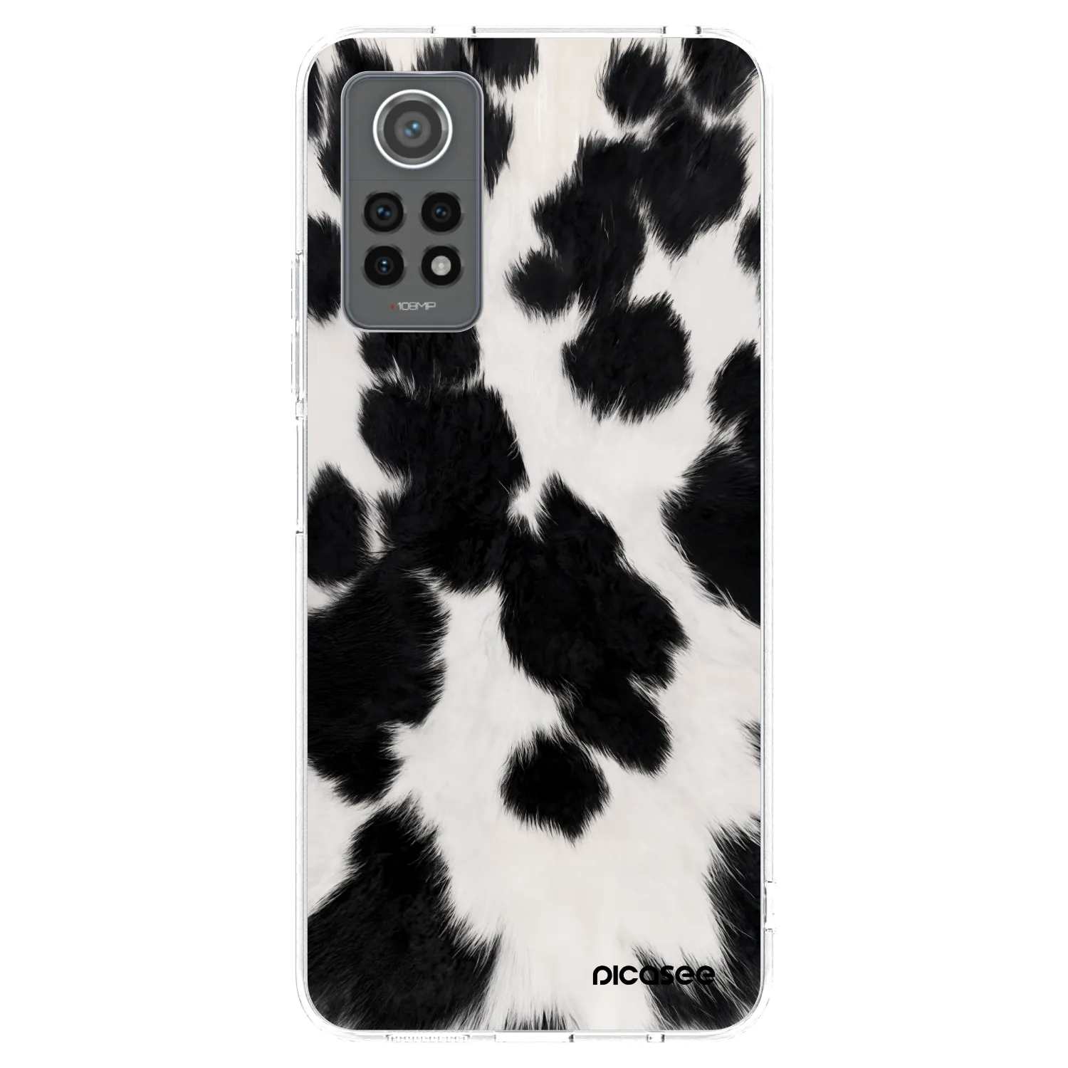 Picasee átlátszó szilikon tok az alábbi mobiltelefonokra Xiaomi Redmi Note 12 Pro 4G - Black Moo
