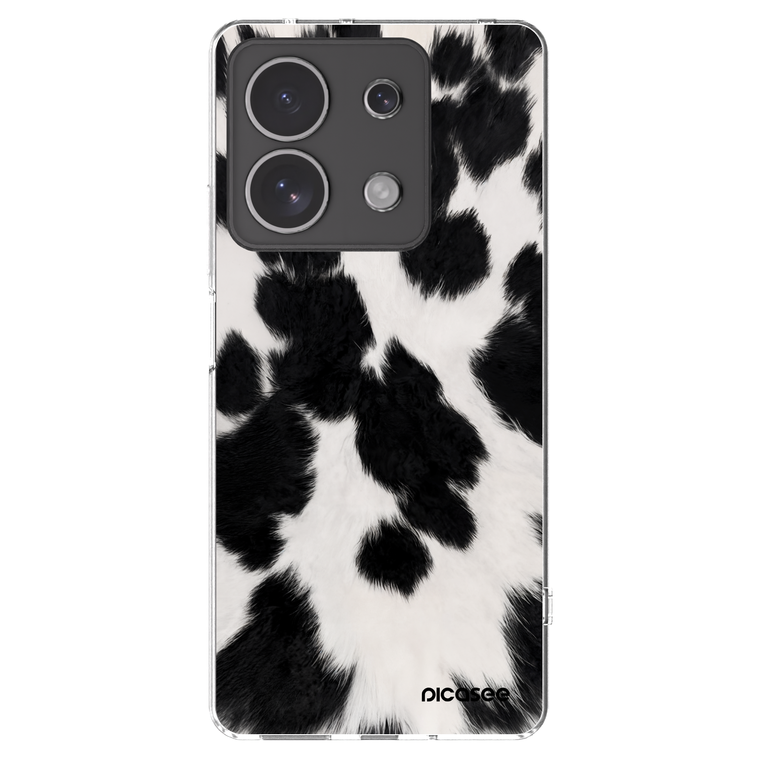 Picasee átlátszó szilikon tok az alábbi mobiltelefonokra Xiaomi Redmi Note 13 4G - Black Moo