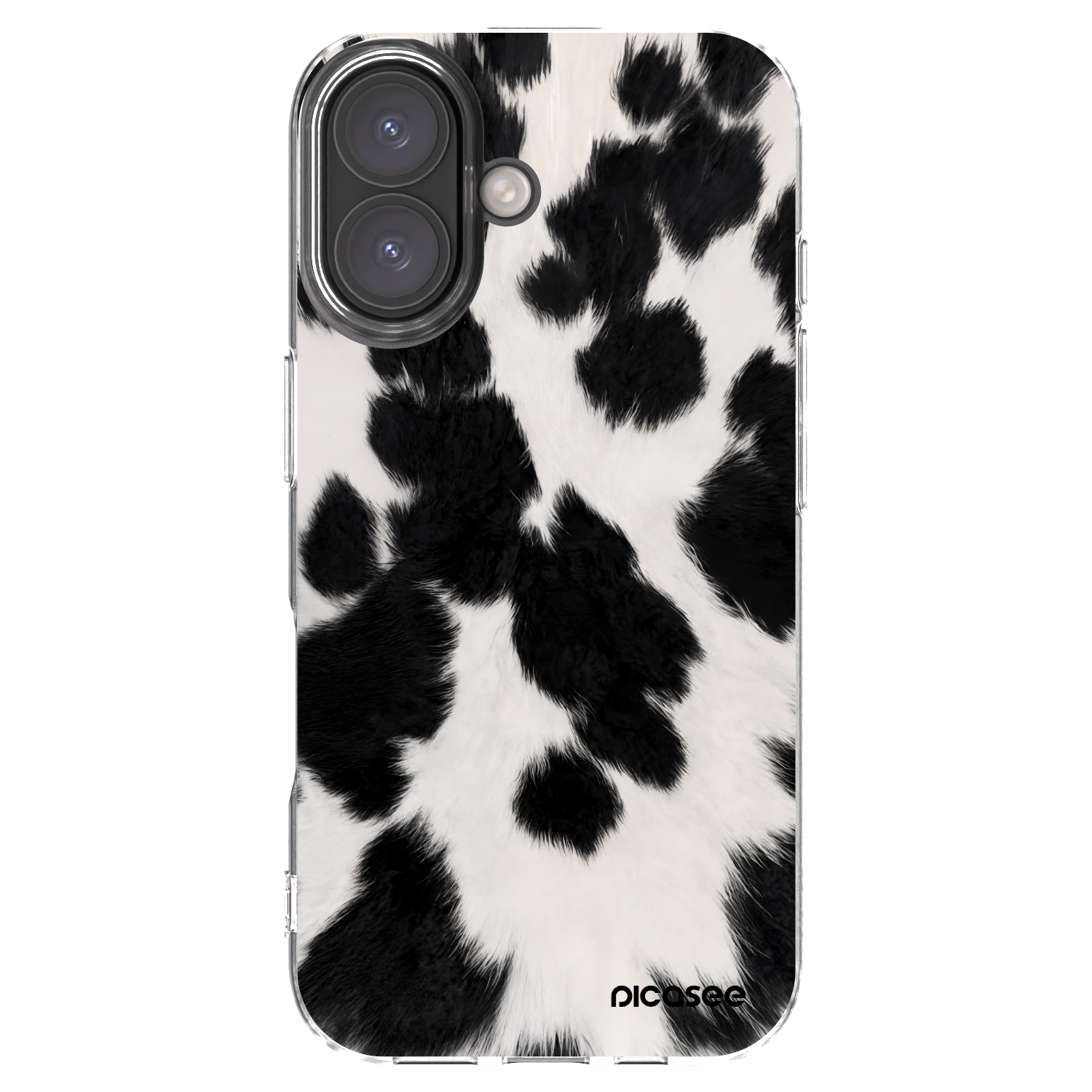 Picasee átlátszó szilikon tok az alábbi mobiltelefonokra Apple iPhone 16 - Black Moo