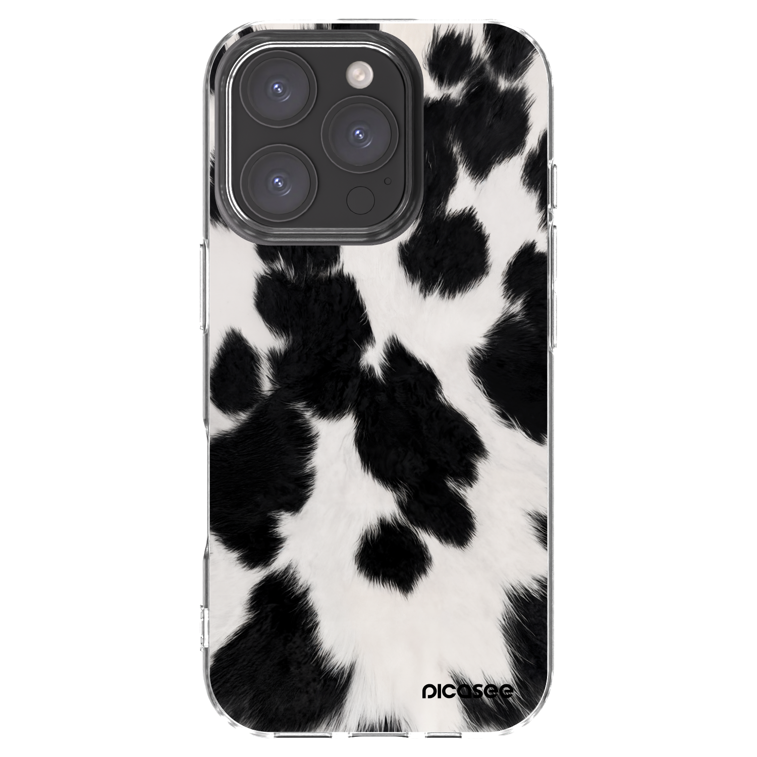 Picasee átlátszó szilikon tok az alábbi mobiltelefonokra Apple iPhone 16 Pro - Black Moo
