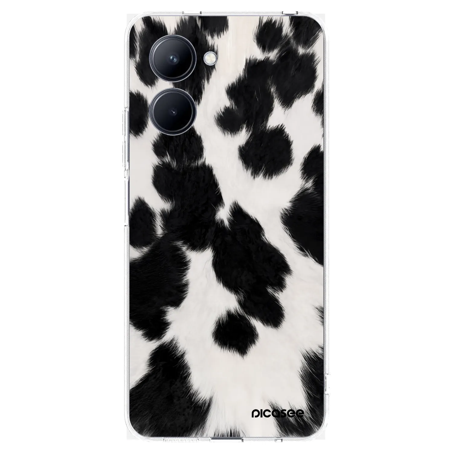 Picasee átlátszó szilikon tok az alábbi mobiltelefonokra Realme C33 (2023) - Black Moo