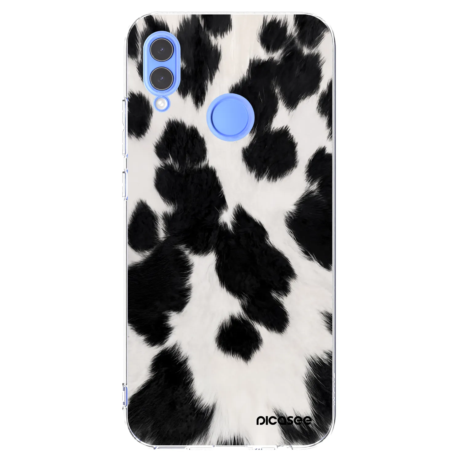 Picasee átlátszó szilikon tok az alábbi mobiltelefonokra Huawei P Smart 2019 - Black Moo