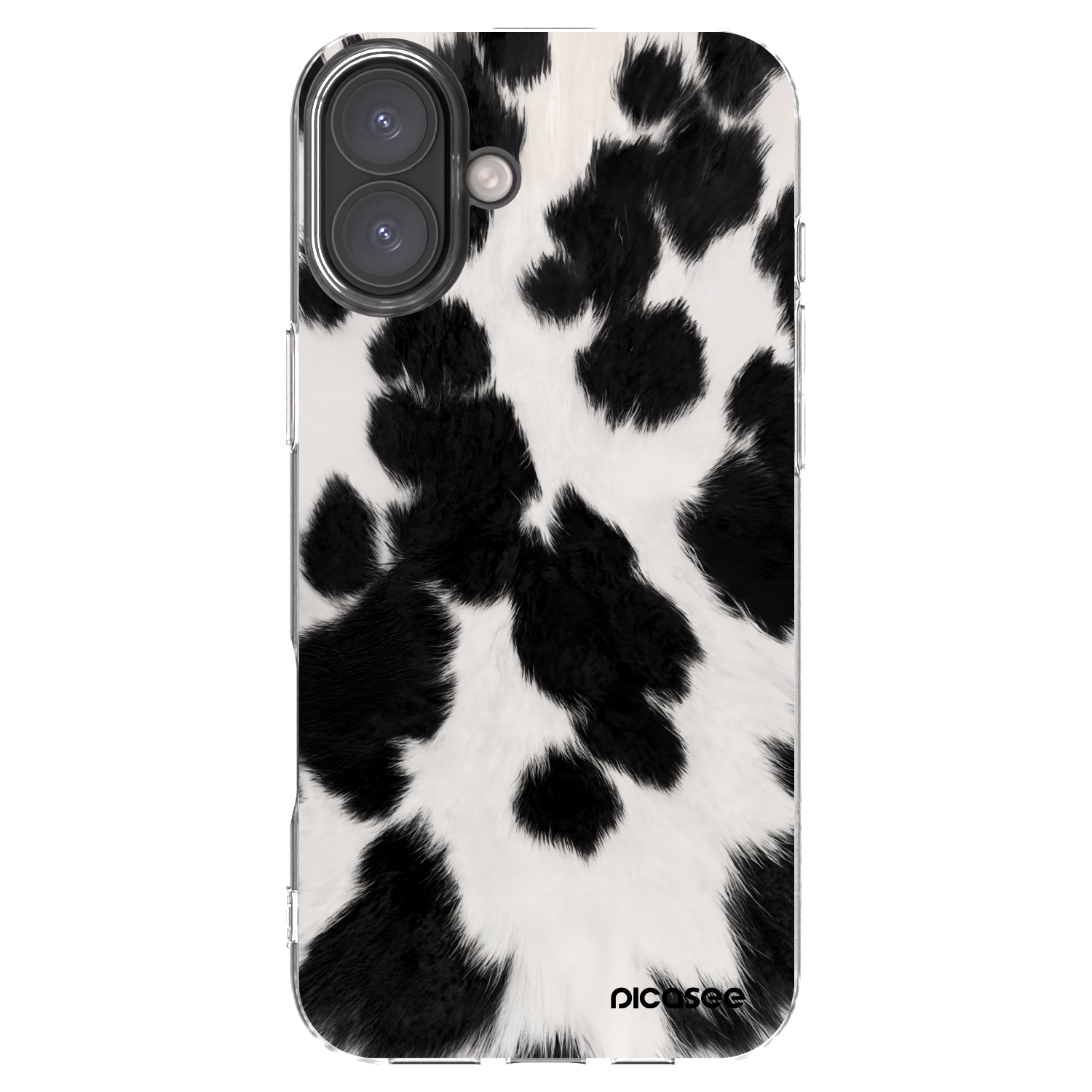 Picasee átlátszó szilikon tok az alábbi mobiltelefonokra Apple iPhone 16 Plus - Black Moo