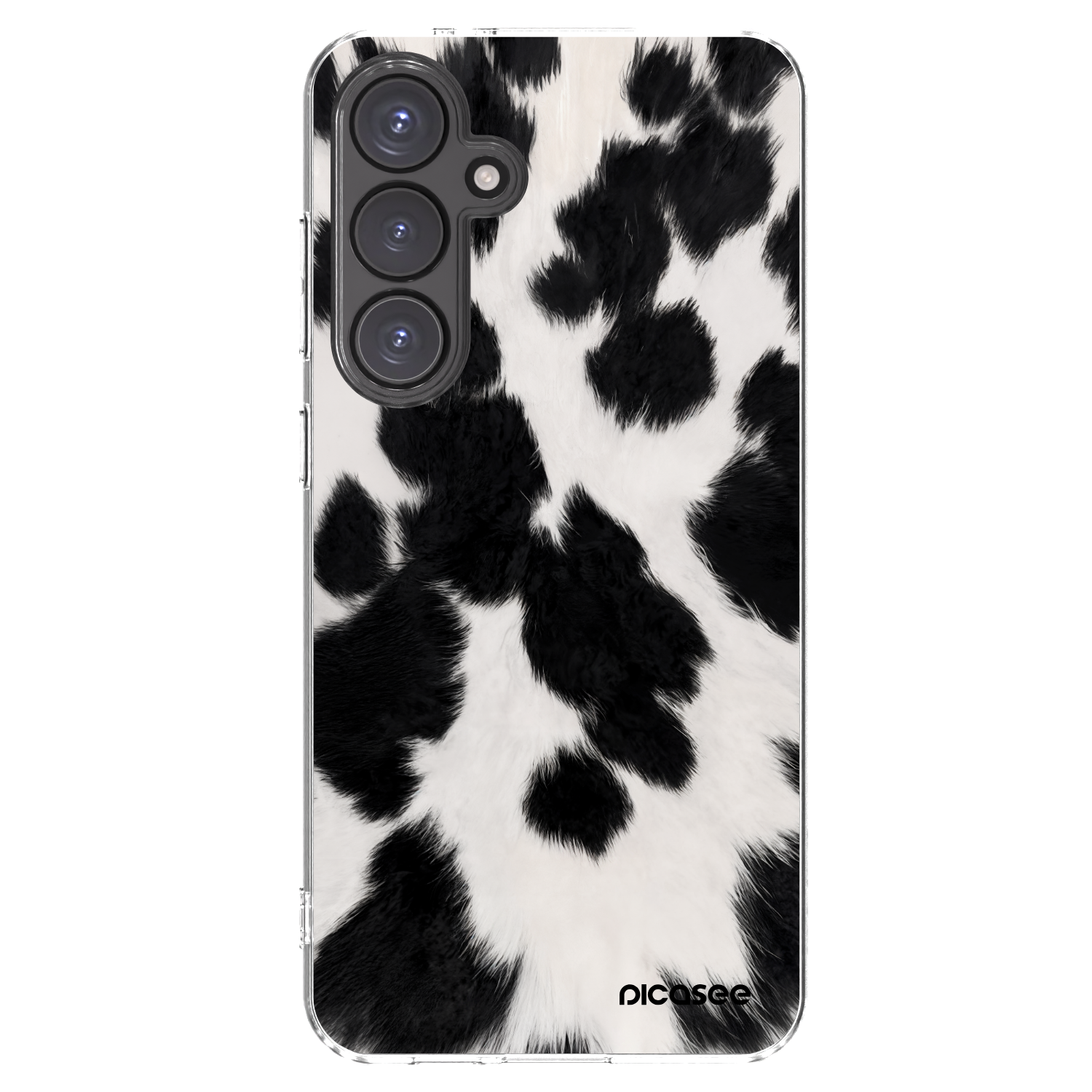 Picasee átlátszó szilikon tok az alábbi mobiltelefonokra Samsung Galaxy S24 FE S721B - Black Moo