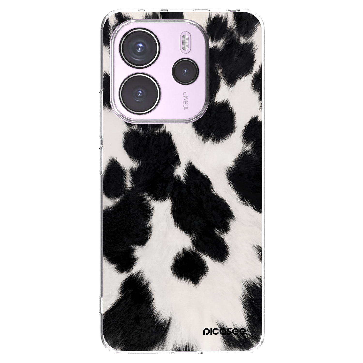 Picasee átlátszó szilikon tok az alábbi mobiltelefonokra Xiaomi Redmi Note 14 4G - Black Moo