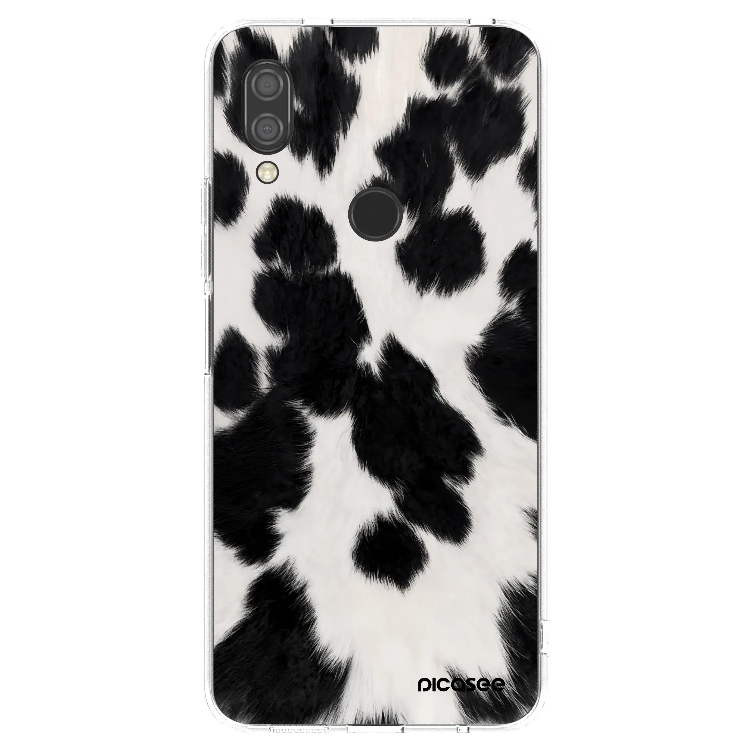 Picasee átlátszó szilikon tok az alábbi mobiltelefonokra Xiaomi Redmi 7 - Black Moo