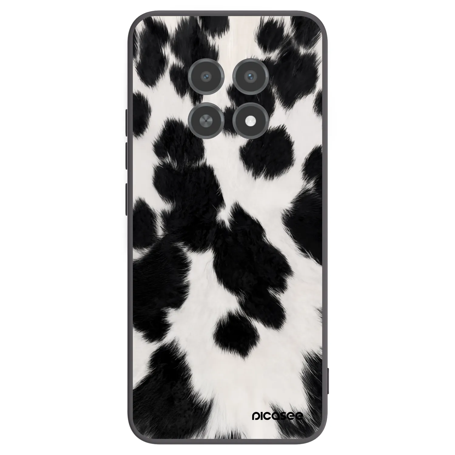 Picasee fekete szilikon tok az alábbi mobiltelefonokra Realme 12X - Black Moo