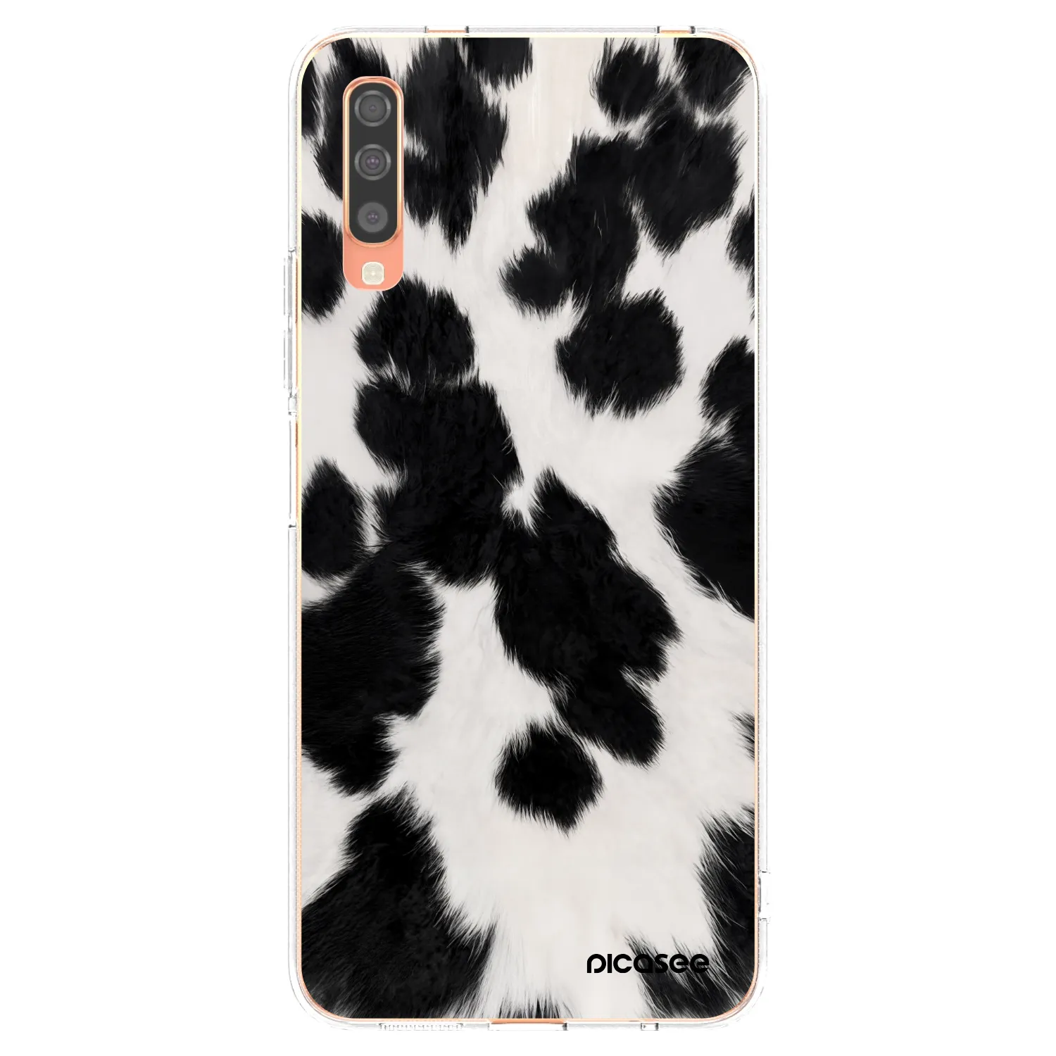 Picasee átlátszó szilikon tok az alábbi mobiltelefonokra Samsung Galaxy A70 A705F - Black Moo