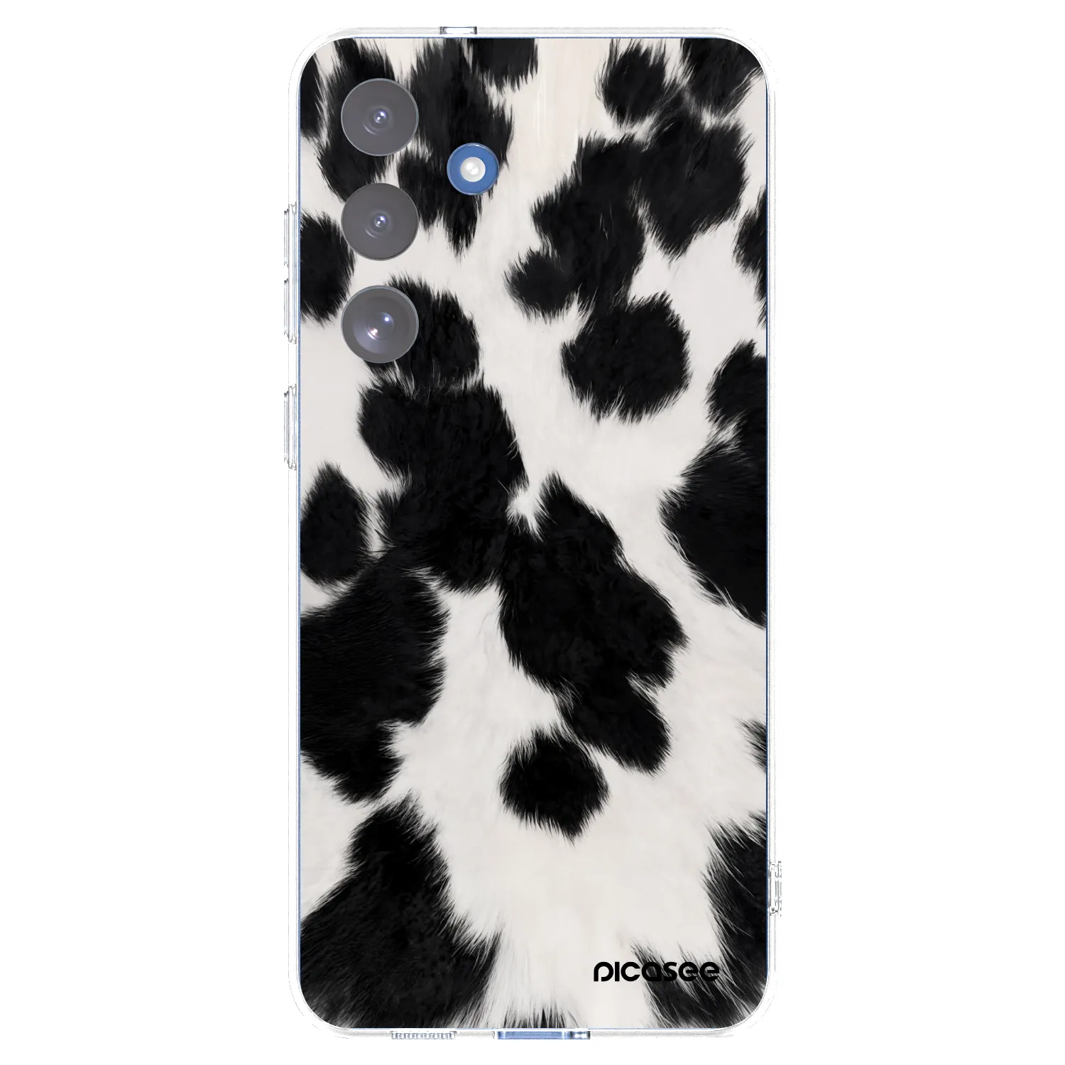 Picasee átlátszó szilikon tok az alábbi mobiltelefonokra Samsung Galaxy S25 FE 5G - Black Moo