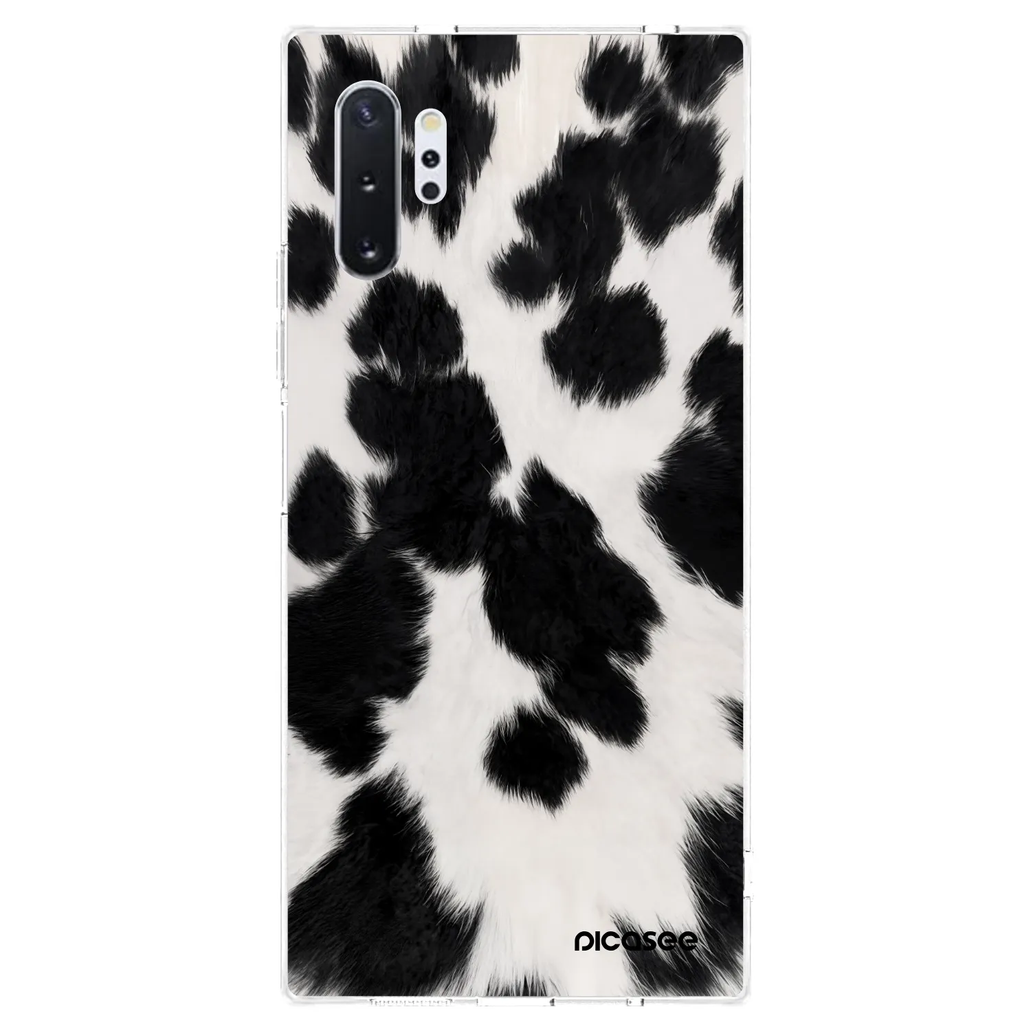 Picasee átlátszó szilikon tok az alábbi mobiltelefonokra Samsung Galaxy Note 10+ N975F - Black Moo