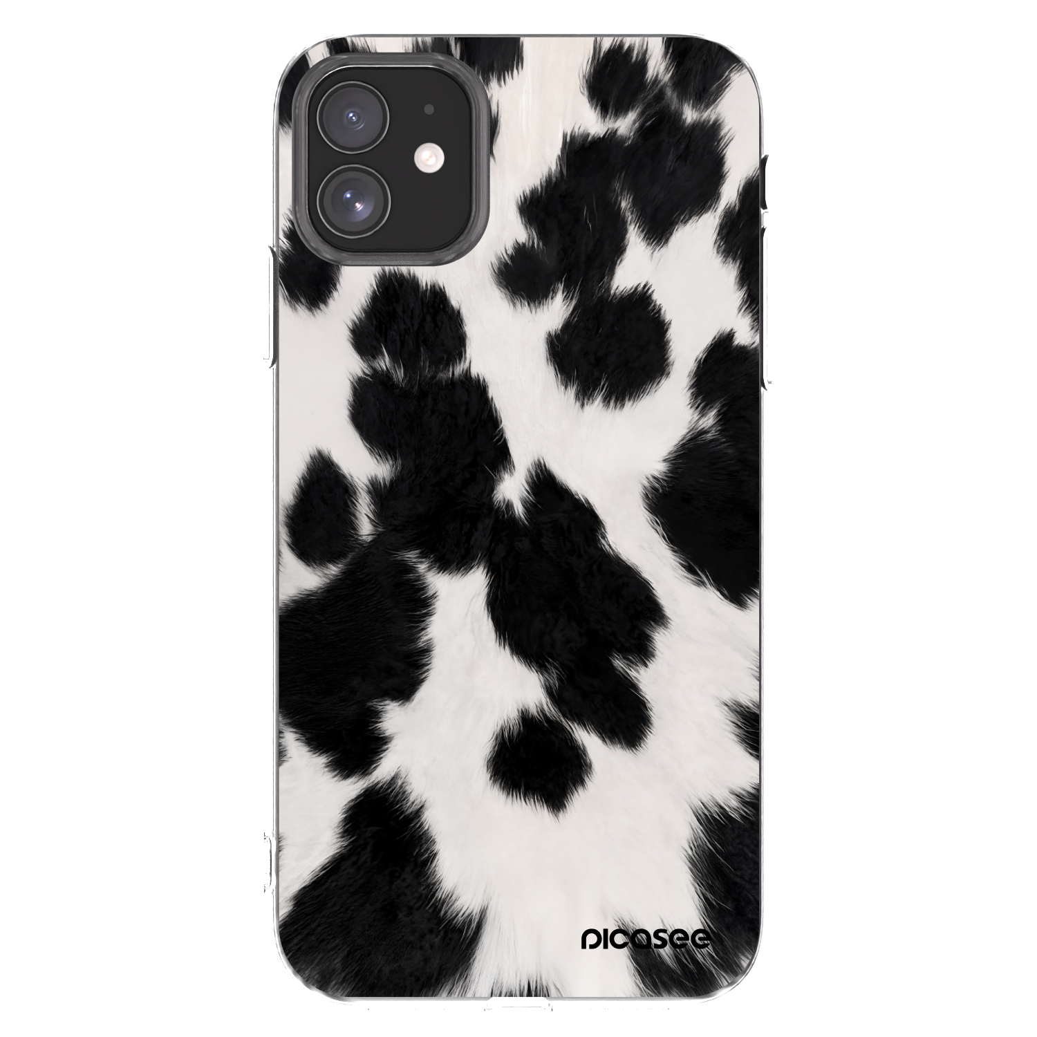Picasee átlátszó szilikon tok az alábbi mobiltelefonokra Apple iPhone 11 - Black Moo
