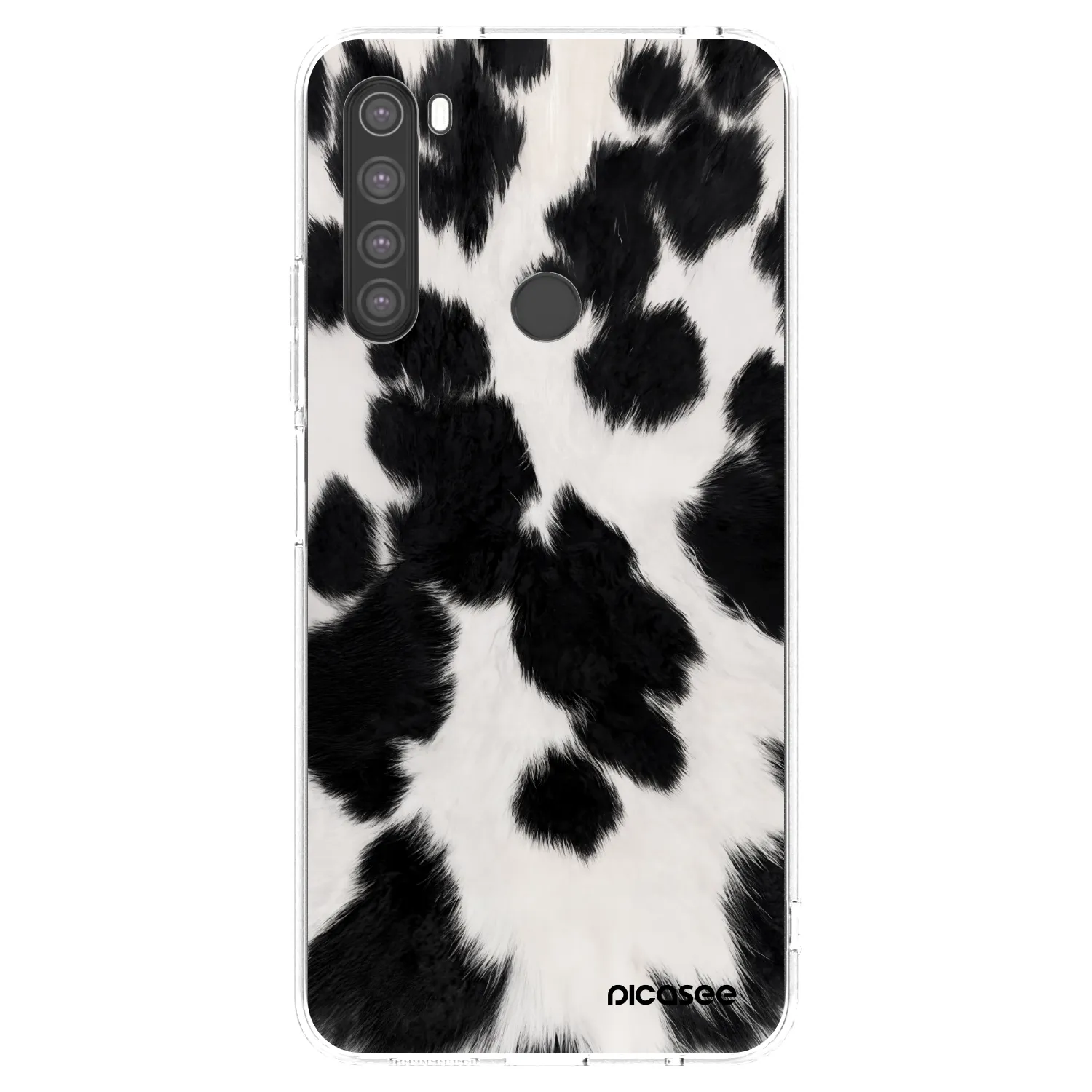 Picasee átlátszó szilikon tok az alábbi mobiltelefonokra Xiaomi Redmi Note 8 - Black Moo
