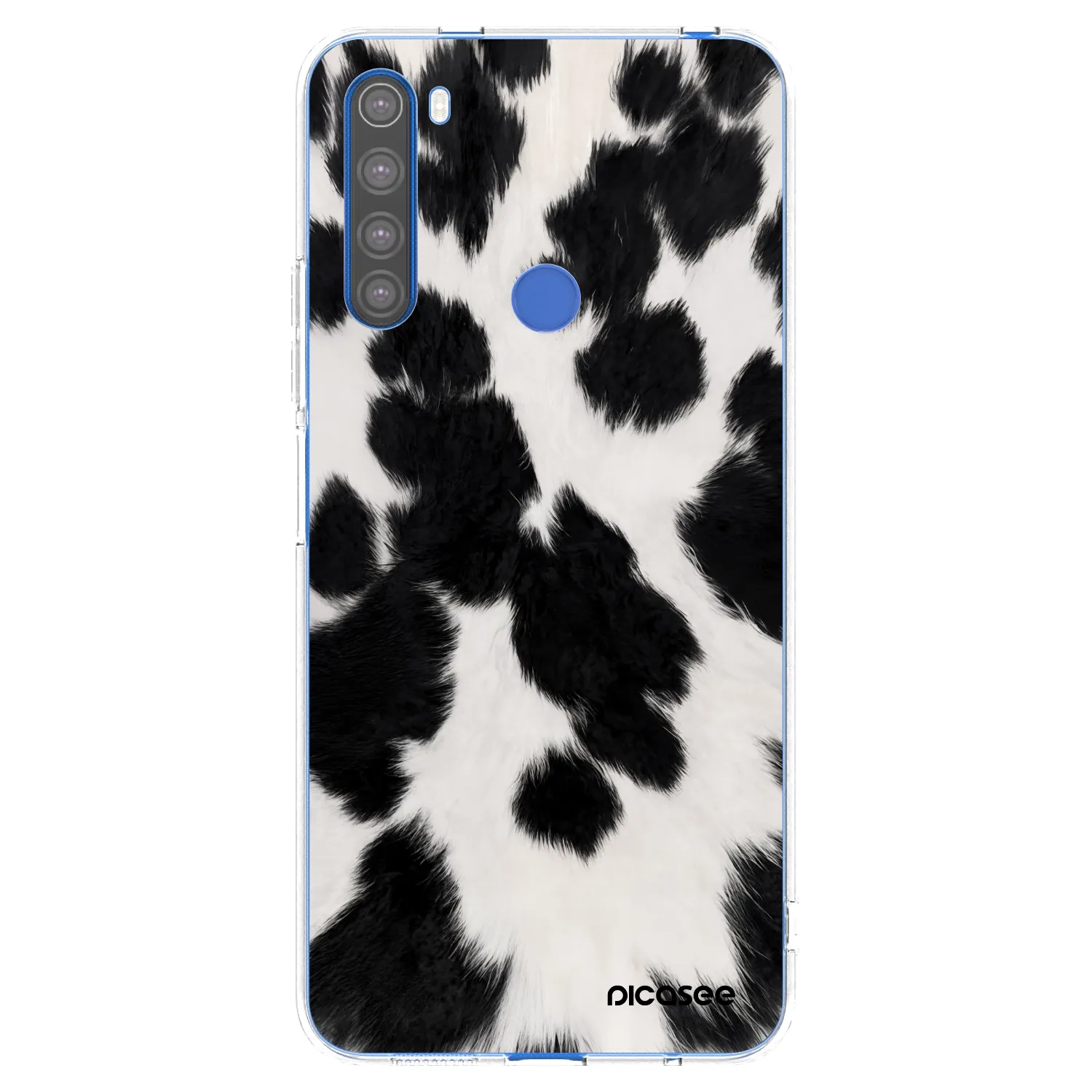 Picasee átlátszó szilikon tok az alábbi mobiltelefonokra Xiaomi Redmi Note 8T - Black Moo